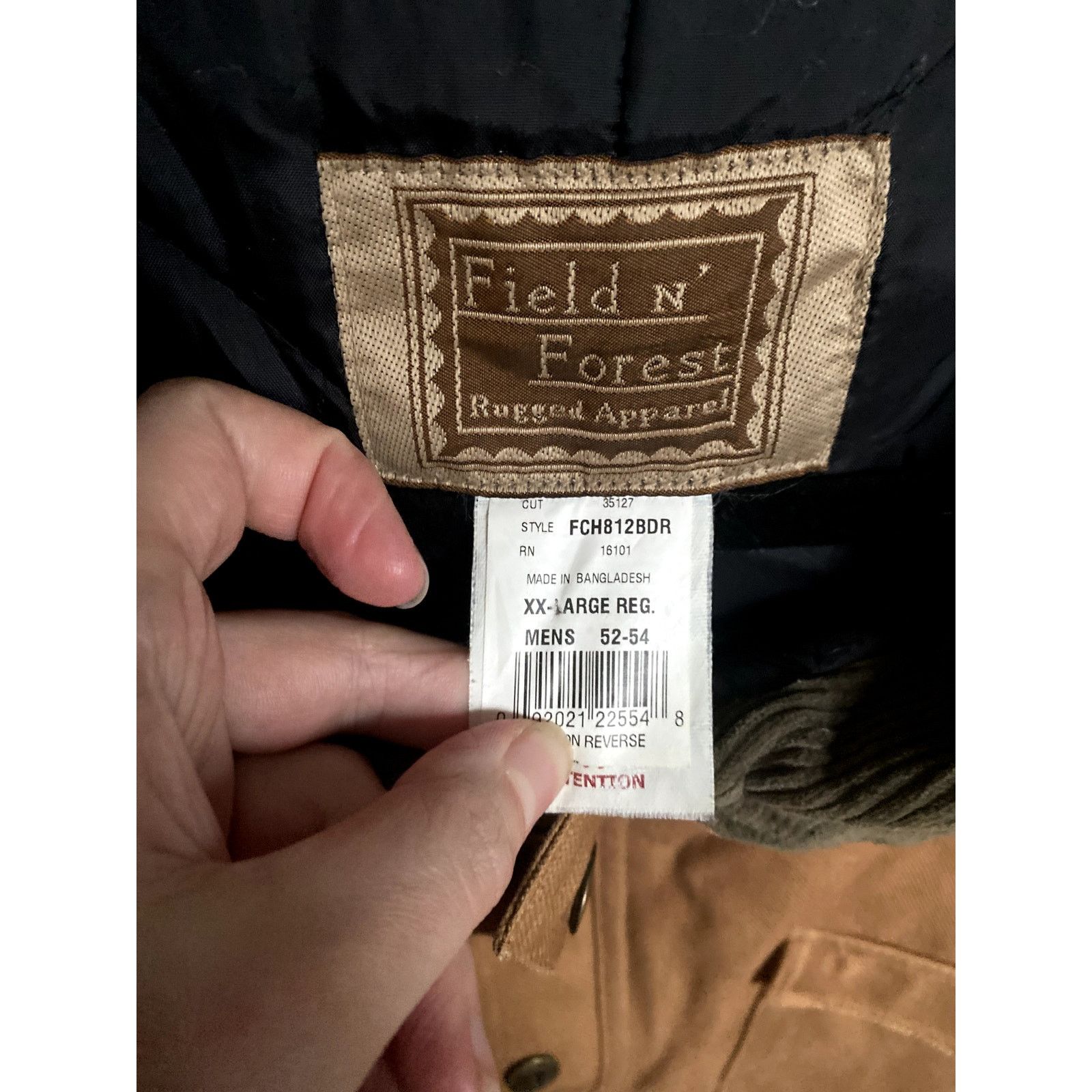 Vintage Field 'N Forest Workwear Barn Chore Jacket Tan XXL Men's Size US XXL / EU 58 / 5 - 3 Thumbnail