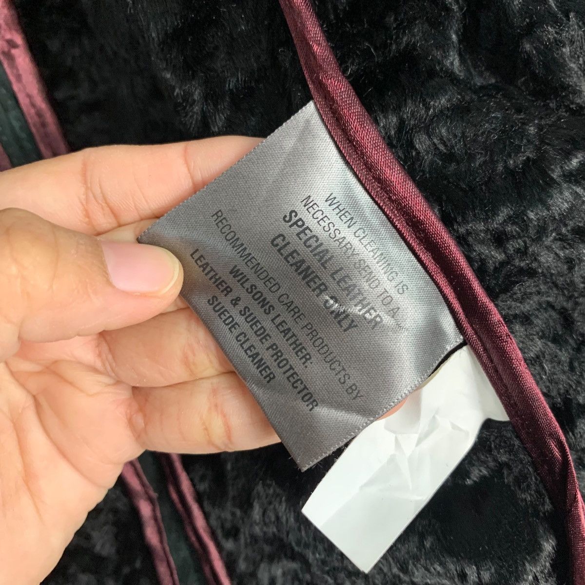 Wilsons Leather WILSONS LEATHER Fur Lined Suede Jacket Crop Jacket #2166-C95 Size S / US 4 / IT 40 - 15 Thumbnail