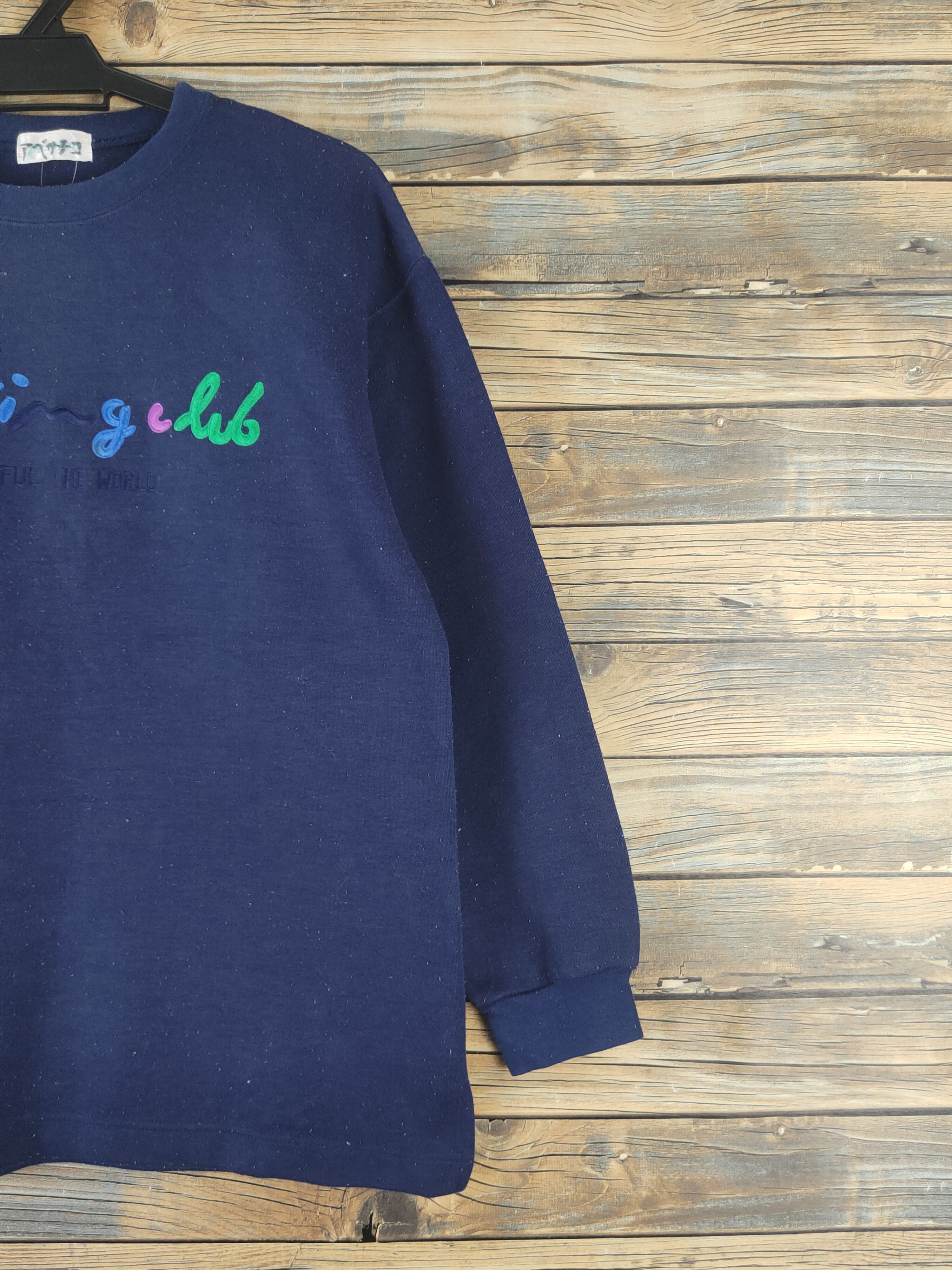 Japanese Brand × Vintage DL Passion Navy Vintage Sweatshirts #820 Size US M / EU 48-50 / 2 - 6 Thumbnail
