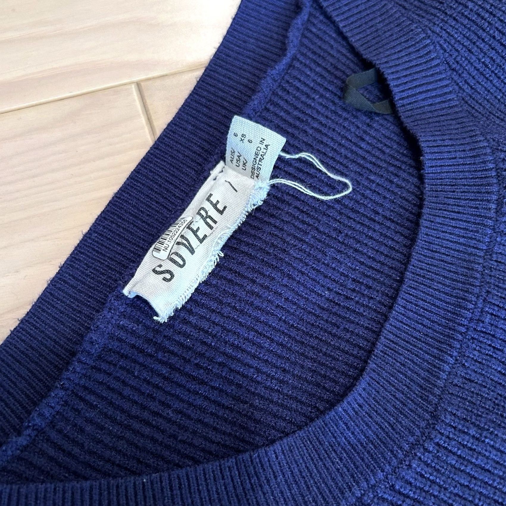 Vintage Sovereign Knit Blue Dress XS Size S / US 4 / IT 40 - 3 Thumbnail