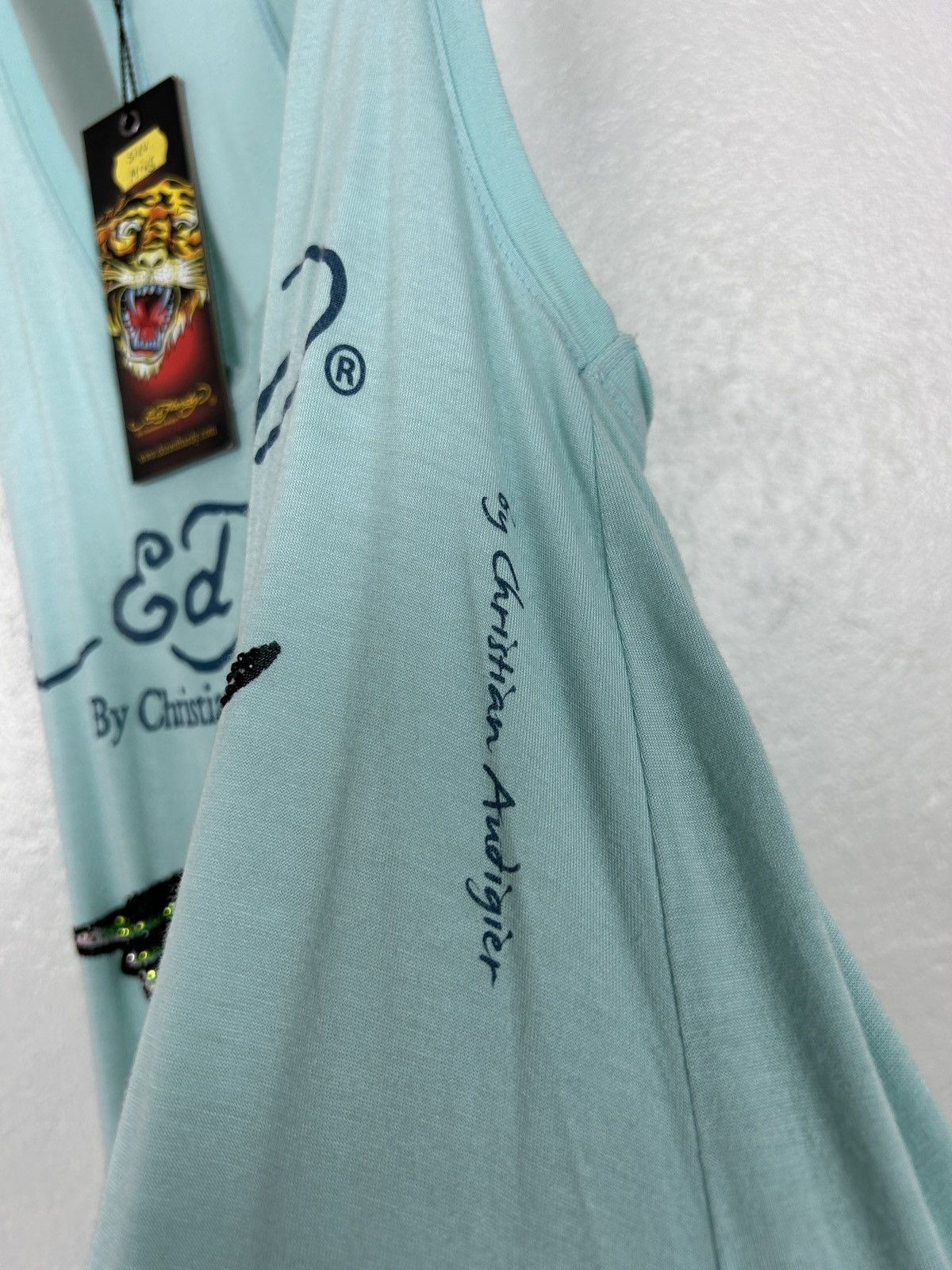 Christian Audigier BNWT Ed Hardy Eagle Rhinestone Ladies Tank Top Sleeveless Size S / US 4 / IT 40 - 3 Thumbnail