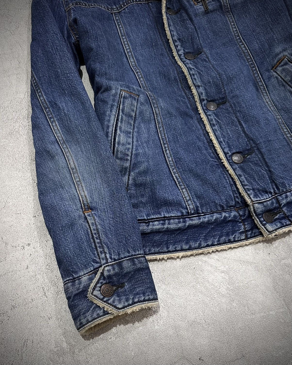 Hysteric Glamour 2000s Hysteric Glamour Sherpa Denim Jacket Size US S / EU 44-46 / 1 - 4 Thumbnail