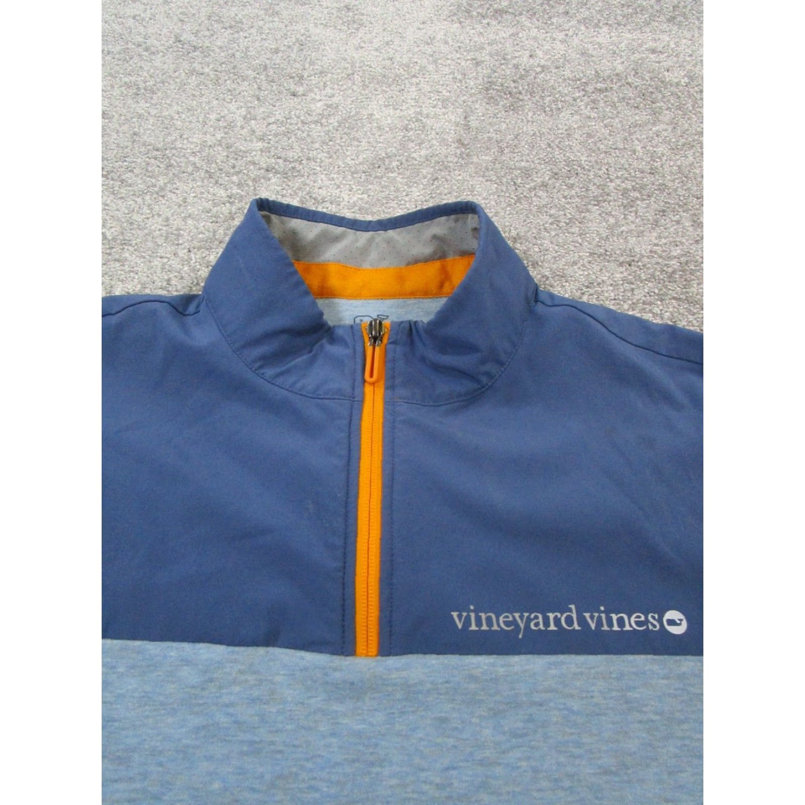 Vineyard Vines VINEYARD VINES Sweater Mens Small Blue Golf Pullover Mock Neck Long Sleeve Regular Logo Knit Pullover Mens Easy Care VINTAGE: No Size US S / EU 44-46 / 1 - 2 Thumbnail