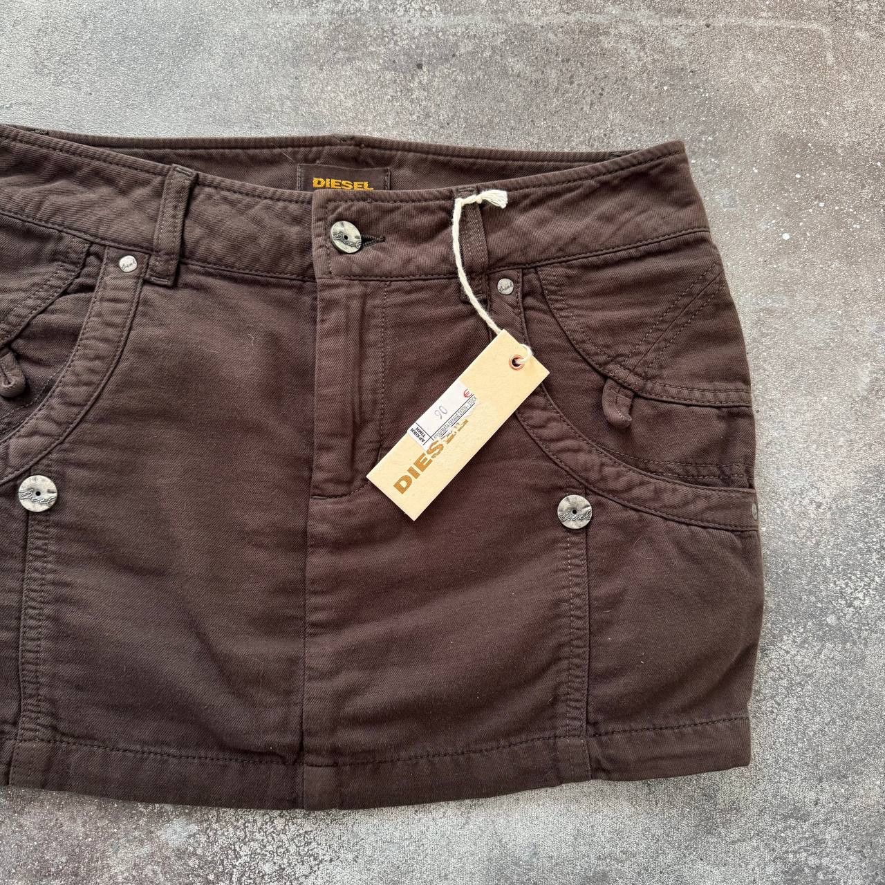 Diesel Diesel Vintage Mini Skirt Size 26" / US 2 / IT 38 - 3 Thumbnail