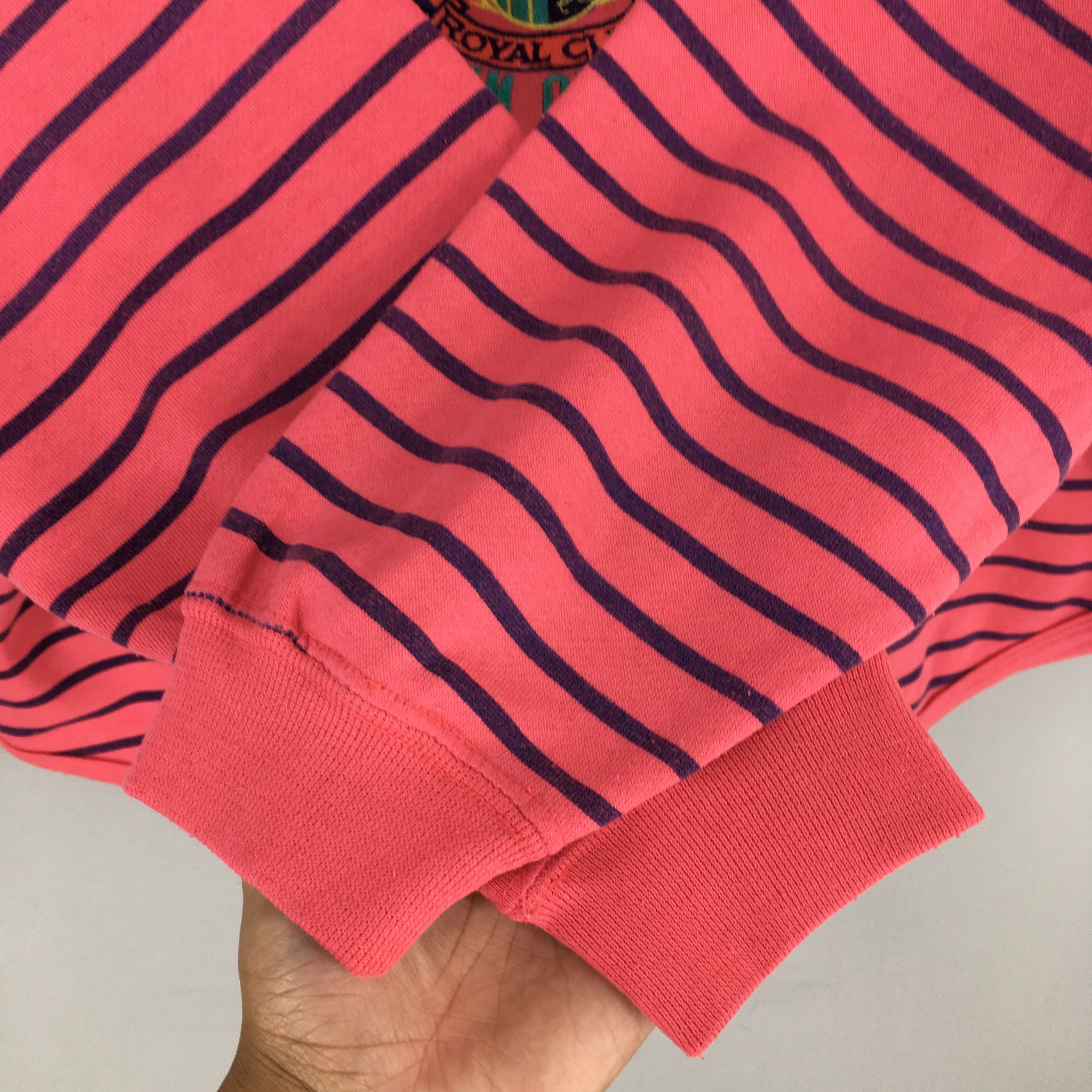 Vintage Vintage Warner Music Group Stripes Sweatshirt Large Size L / US 10 / IT 46 - 4 Thumbnail