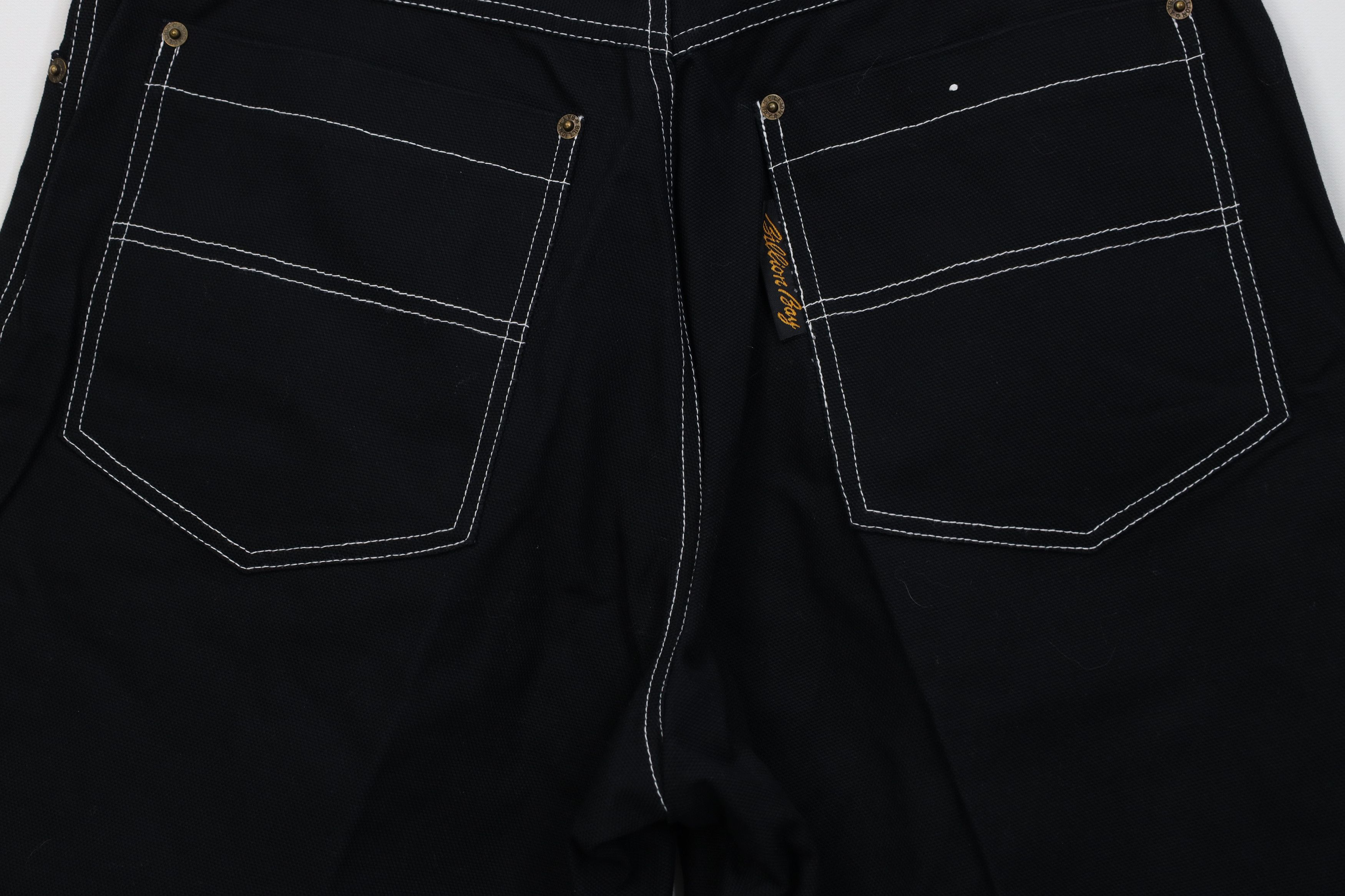 Vintage Vintage 90s Streetwear Canvas Baggy Fit Shorts Black Cotton Size US 30 / EU 46 - 10 Thumbnail