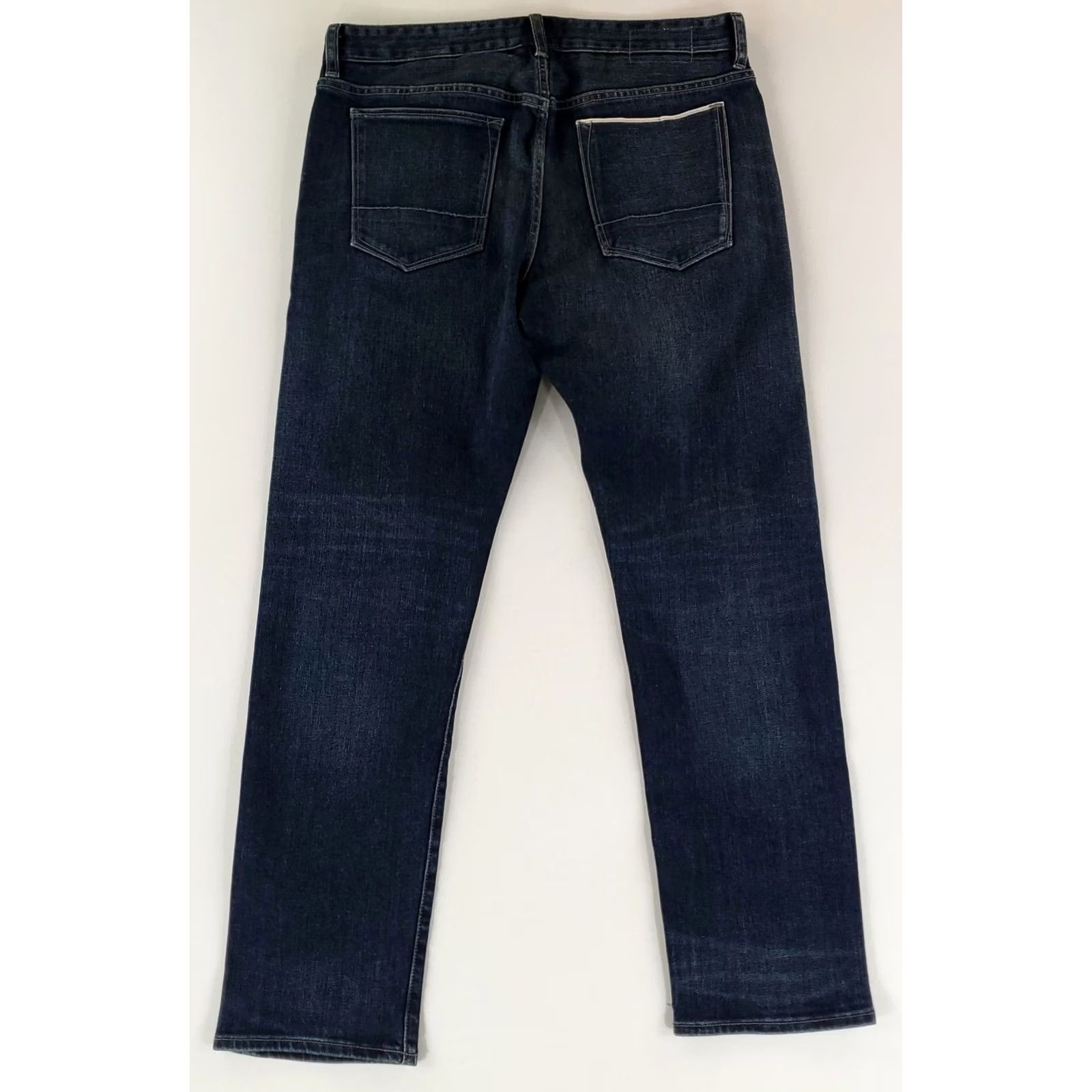 Banana Republic Banana Republic Jeans Selvedge Japanese Kaihara Slim Mens 31x30 32x29.5 Actual Blue Straight Jeans Mens Size US 31 - 6 Thumbnail