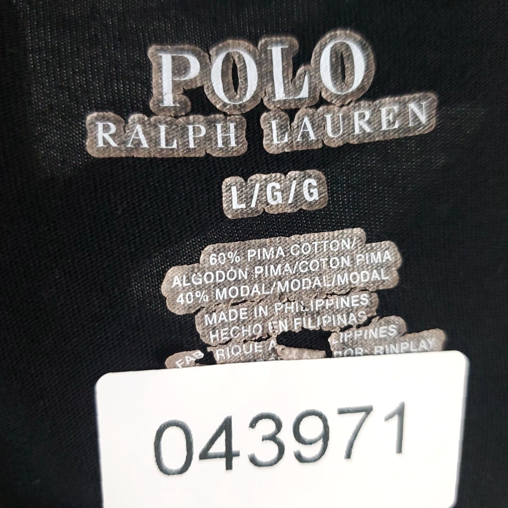 Ralph Lauren Ralph Lauren T Shirt Mens Large Black Pony Logo Short Sleeve Crew Neck Cotton Casual Regular Fit - Adult Mens Clothing Size US L / EU 52-54 / 3 - 7 Thumbnail