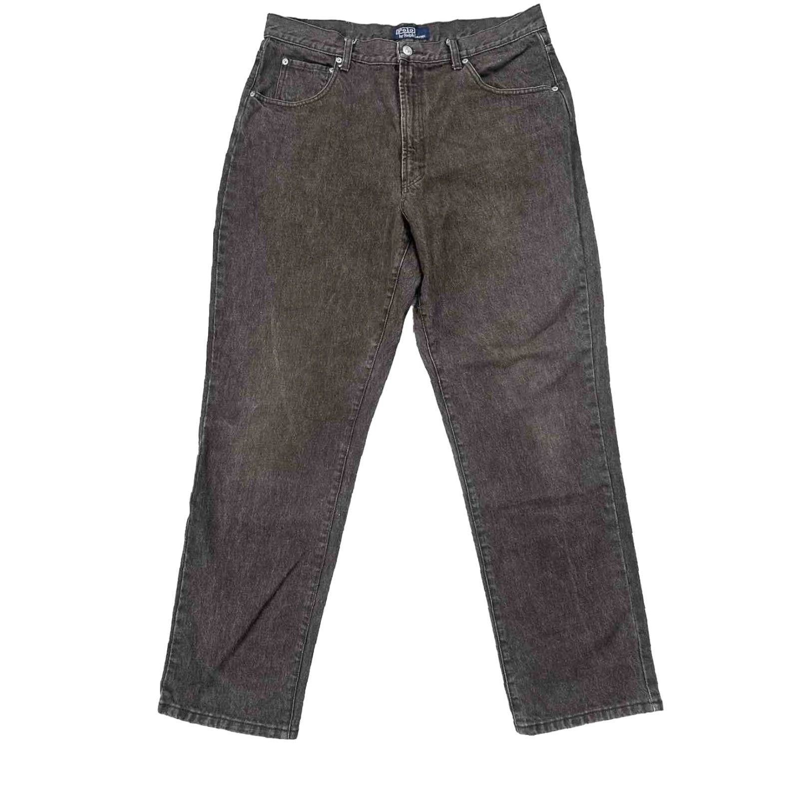 Polo Ralph Lauren Polo Ralph Lauren Jeans Mens 36X32 Brown Denim Straight Leg Regular 32in Inseam M3M Size US M / EU 48-50 / 2 - 2 Thumbnail