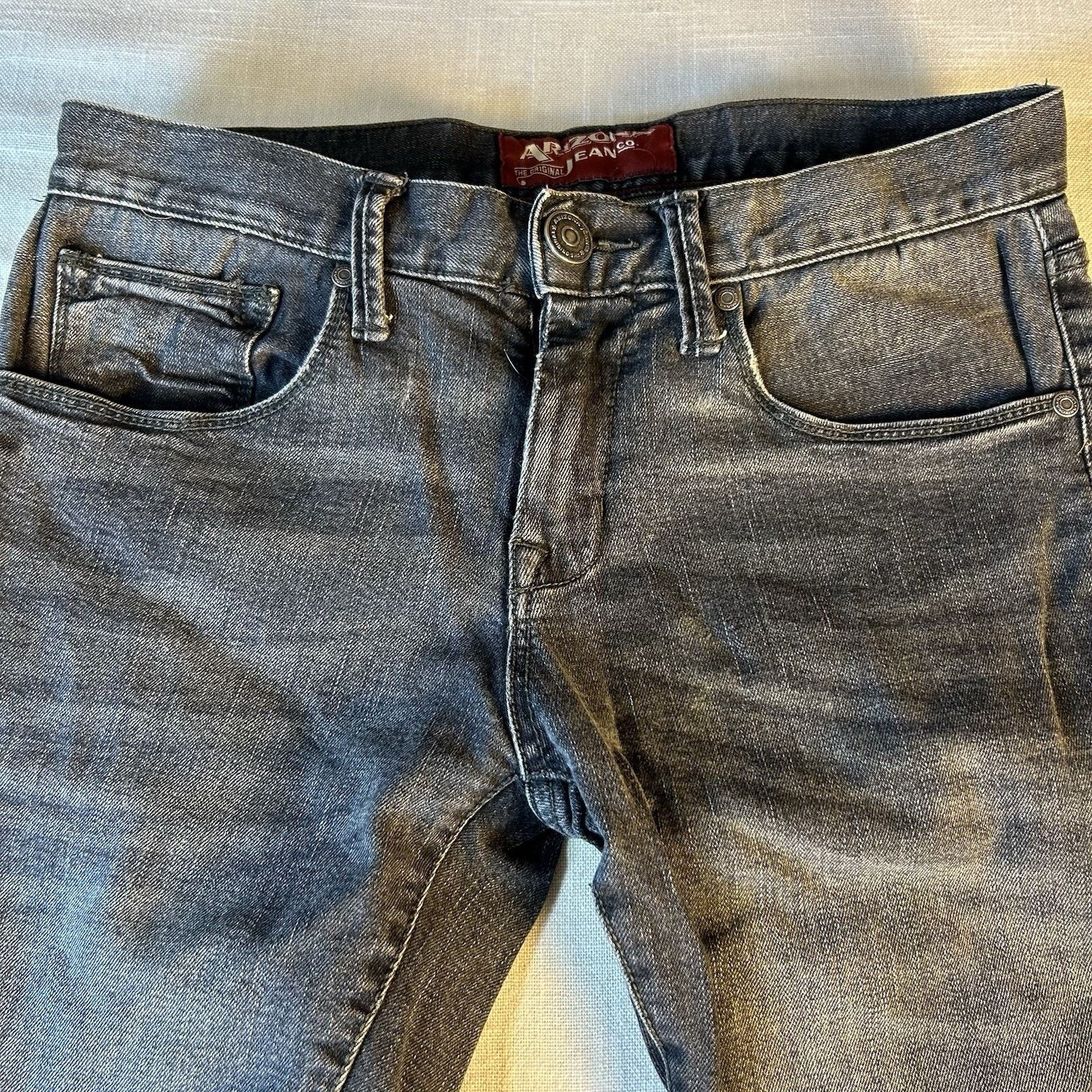 Arizona Jean Co. Arizona Slim Straight Flex Denim 29x32 Jeans Black Size US 29 - 2 Thumbnail
