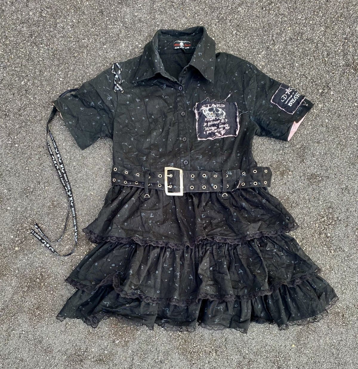 If Six Was Nine blood storm punk mini dress Size M / US 6-8 / IT 42-44 - 1 Thumbnail