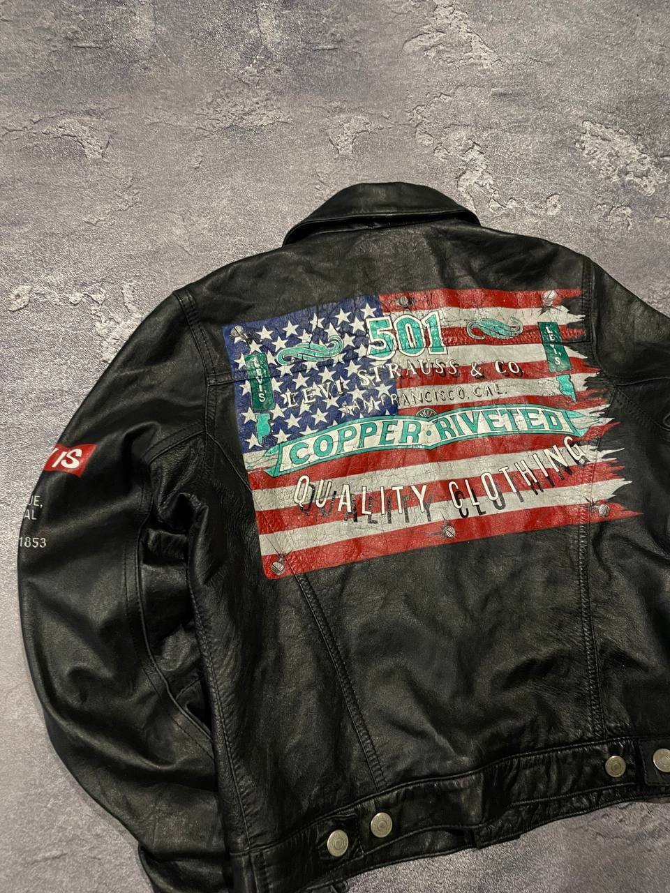 Levi's Vintage Clothing × Vintage Vintage Levi’s Natural Leather Jacket Size S / US 4 / IT 40 - 8 Thumbnail