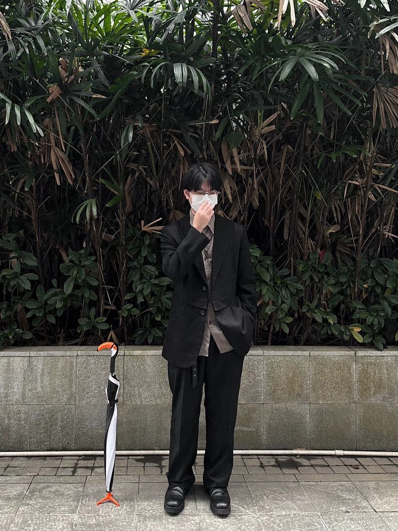 Yohji Yamamoto Yohji Yamamoto size 2 07 SS structural patchwork suit 2501- Size 38R - 5 Thumbnail
