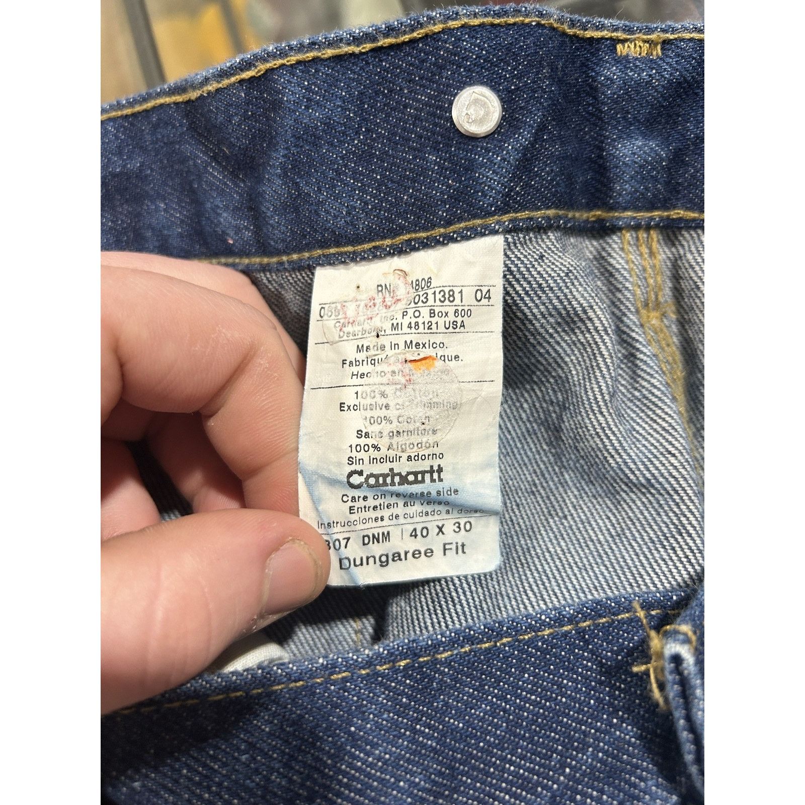 Carhartt CARHARTT INDIGO DENIM DOUBLE KNEE SIZE 40 Size US 40 / EU 56 - 5 Thumbnail