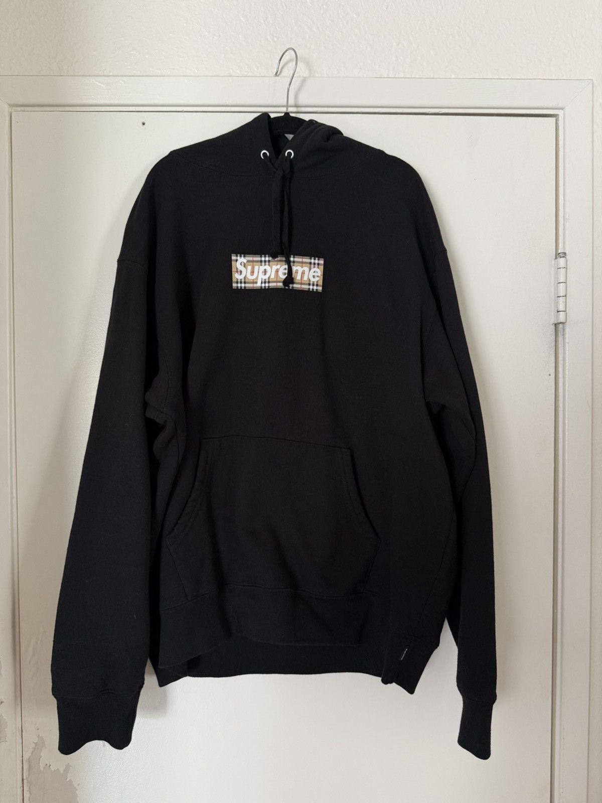 Burberry × Supreme Supreme Burberry Box Logo Hooded Sweatshirt
