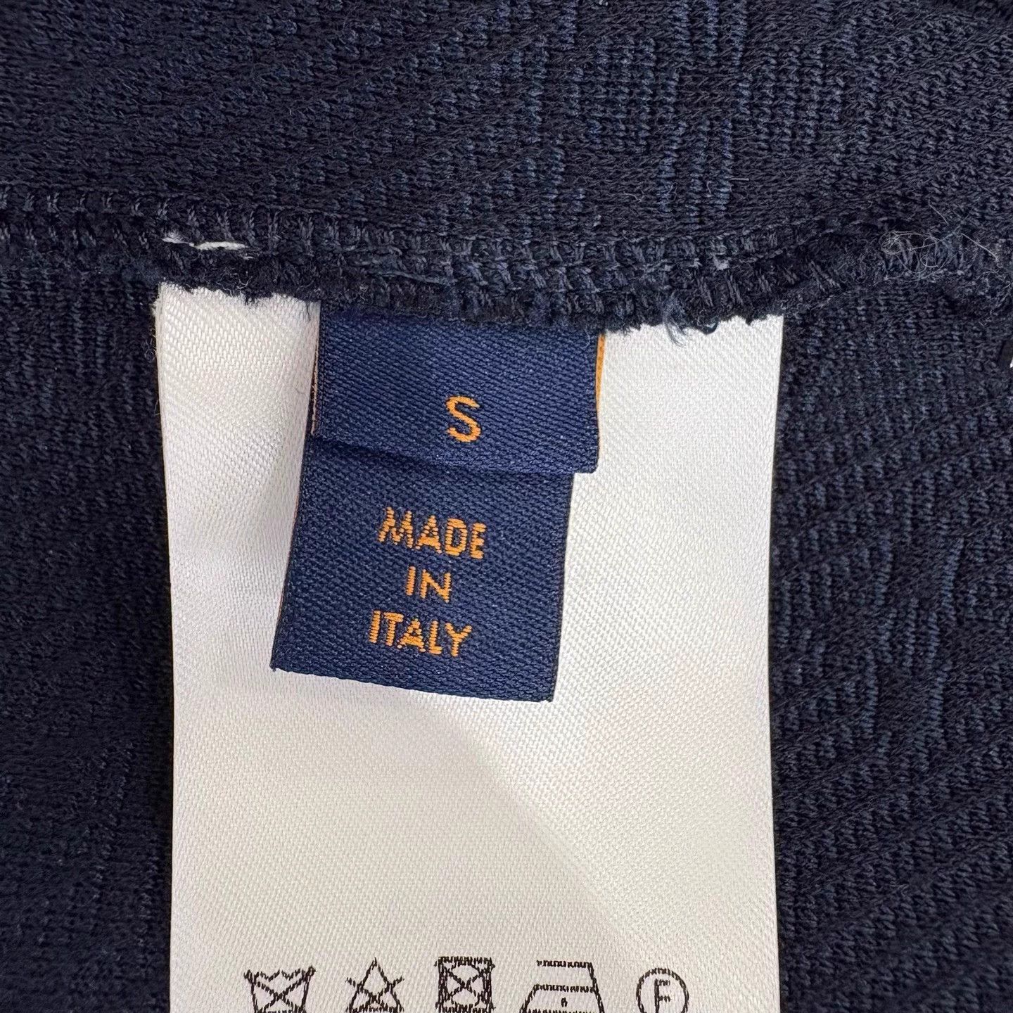 Louis Vuitton LV standcollar embossed zip blue solid long jacket S Size US S / EU 44-46 / 1 - 5 Thumbnail