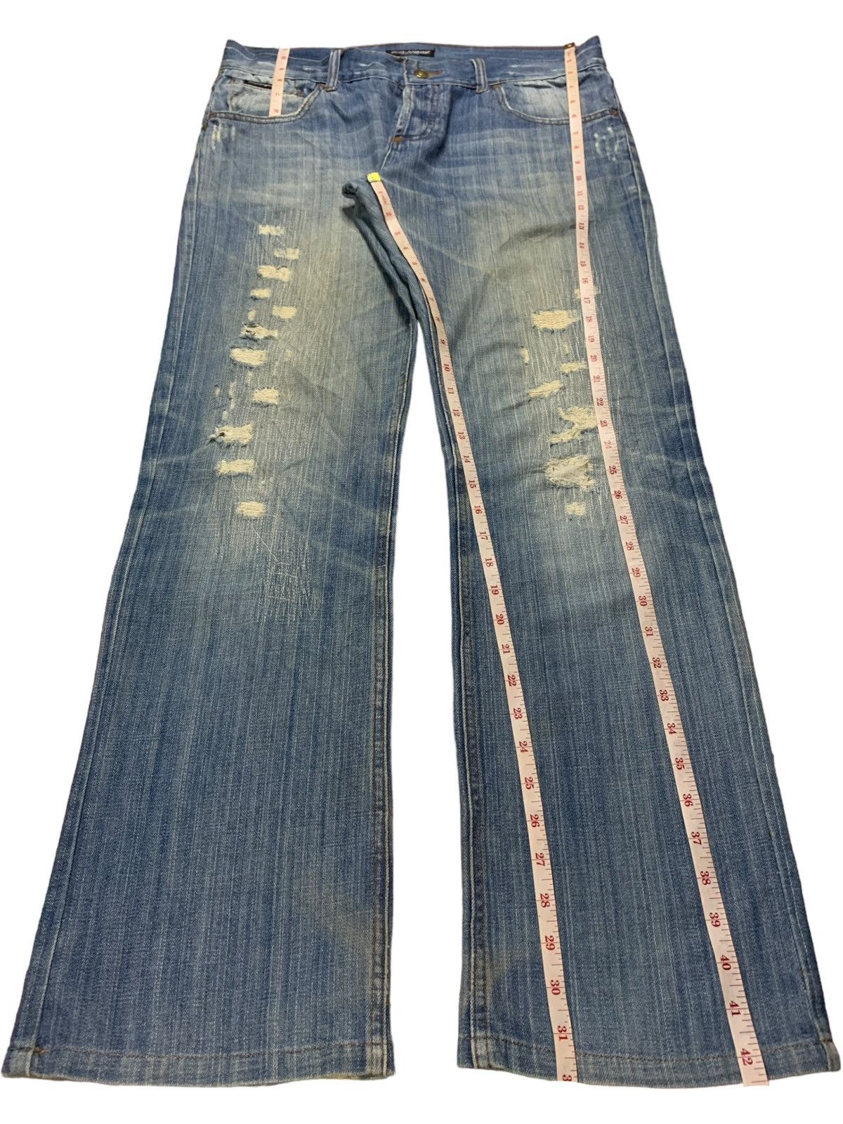 Dolce & Gabbana Vintage Italy Dolce Gabbana Mud Wash Distressed Baggy Jeans Size US 35 - 12 Thumbnail