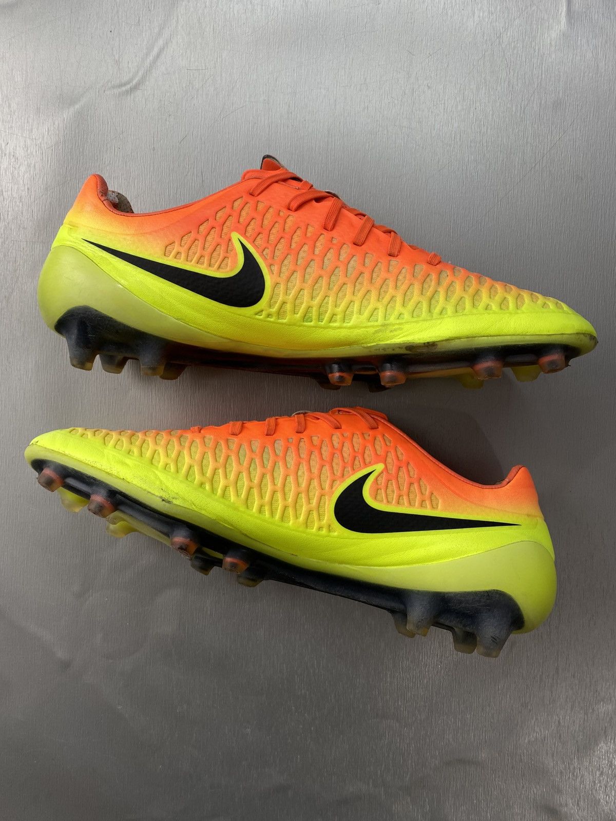Nike Nike Magista Opus FG Elite Crimson Citrus Soccer Cleats Size US 12 / EU 45 - 5 Thumbnail