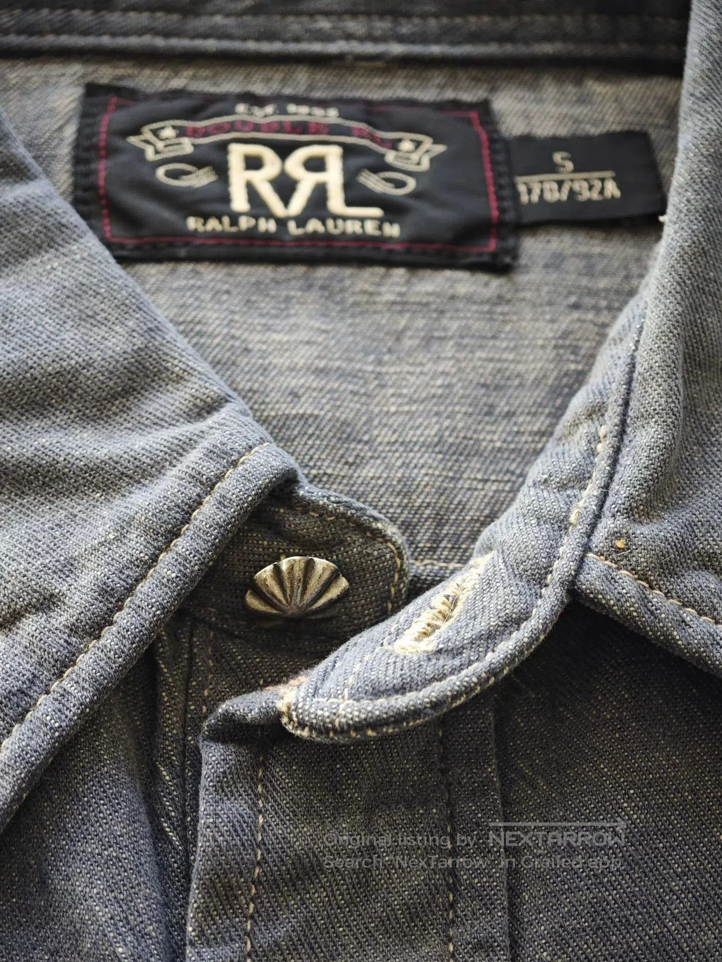 RRL Ralph Lauren RRL Ralph Lauren Vintage Denim Shirt. Size US S / EU 44-46 / 1 - 2 Thumbnail