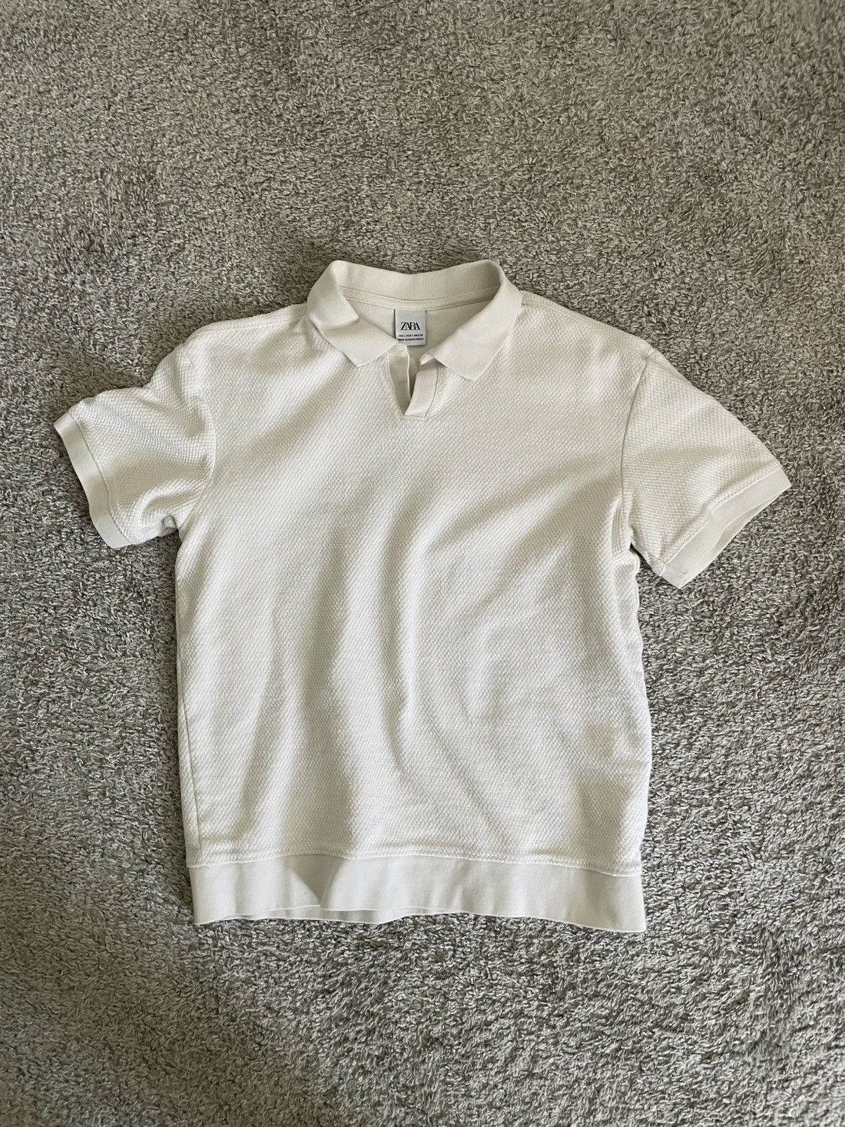 Zara Beige Knitted Polo S Size US S / EU 44-46 / 1 - 1 Thumbnail