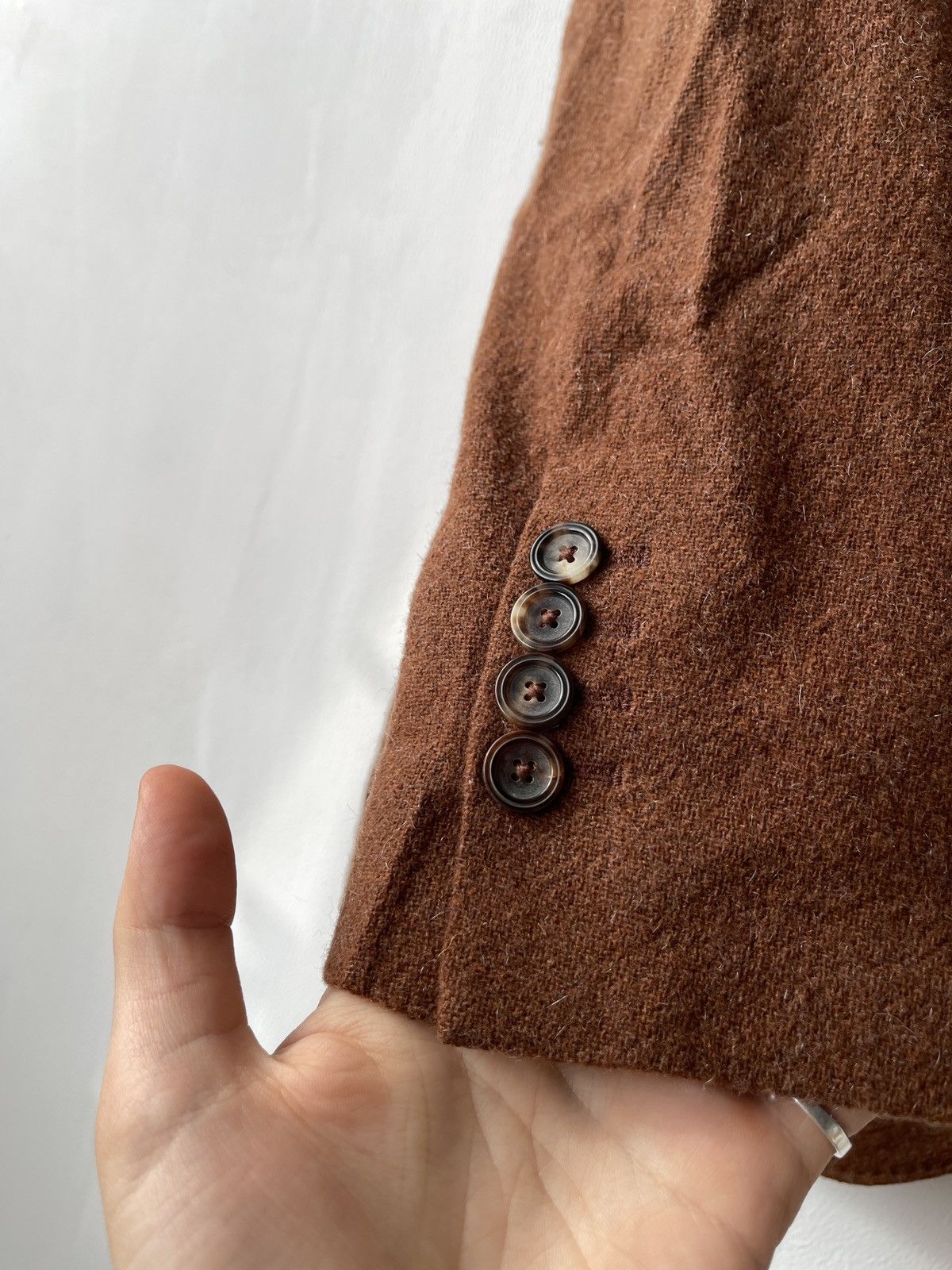 Circolo 1901 Circolo 1901 Men’s Wool Cashmere Brown Sport Blazer Size 52 Size 52S - 8 Thumbnail