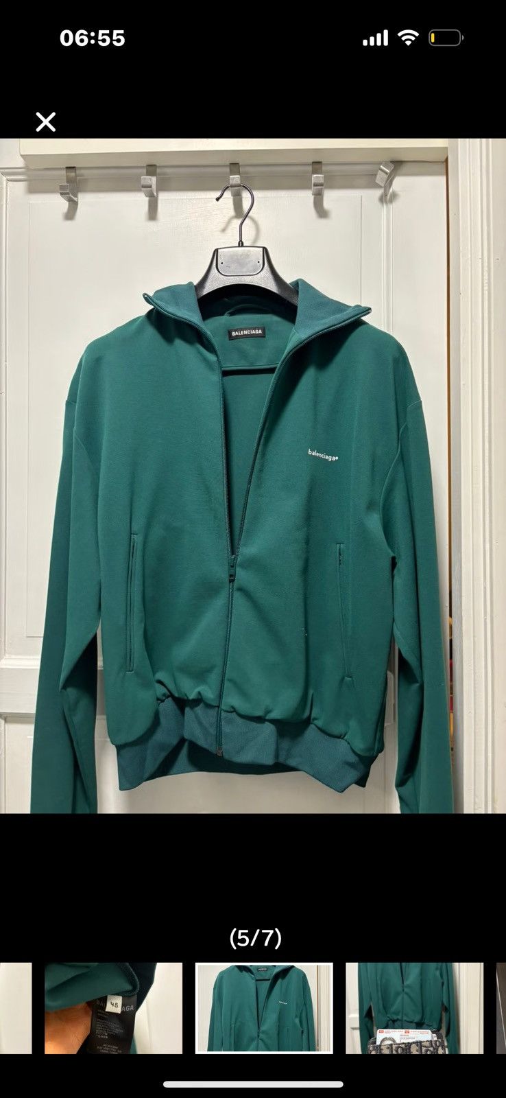 Balenciaga Logo zip up Size US M / EU 48-50 / 2 - 5 Thumbnail