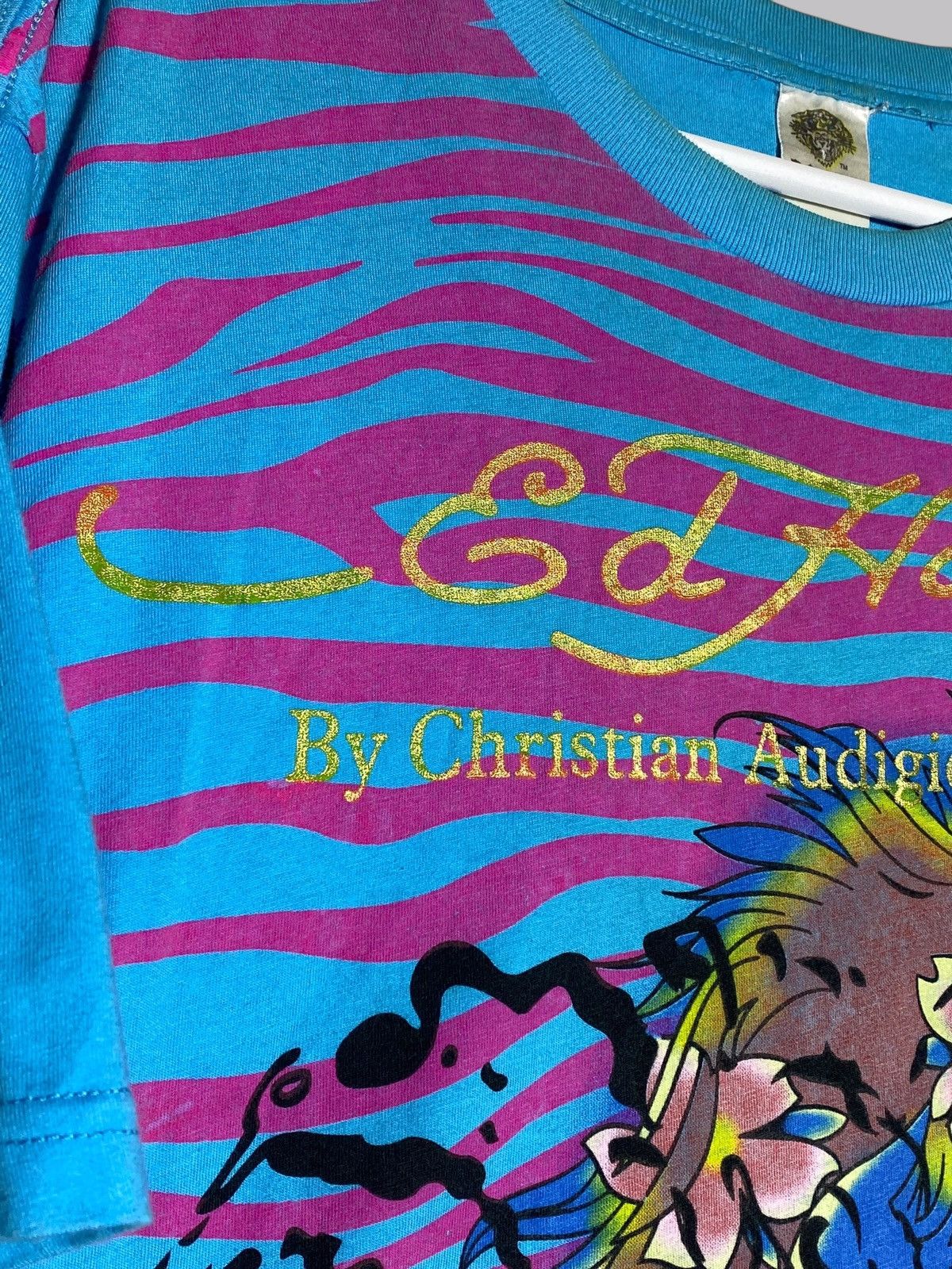 Japanese Brand × Vintage Vintage Ed Hardy Christian Audigier Overprint Y2k T-shirt Size US L / EU 52-54 / 3 - 8 Thumbnail