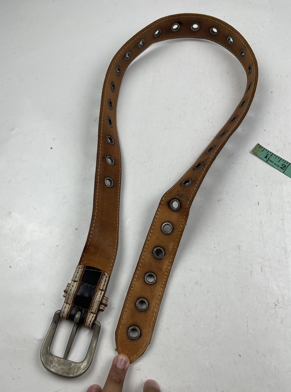 Seditionaries studded leather belt tc49 Size 38 - 5 Thumbnail