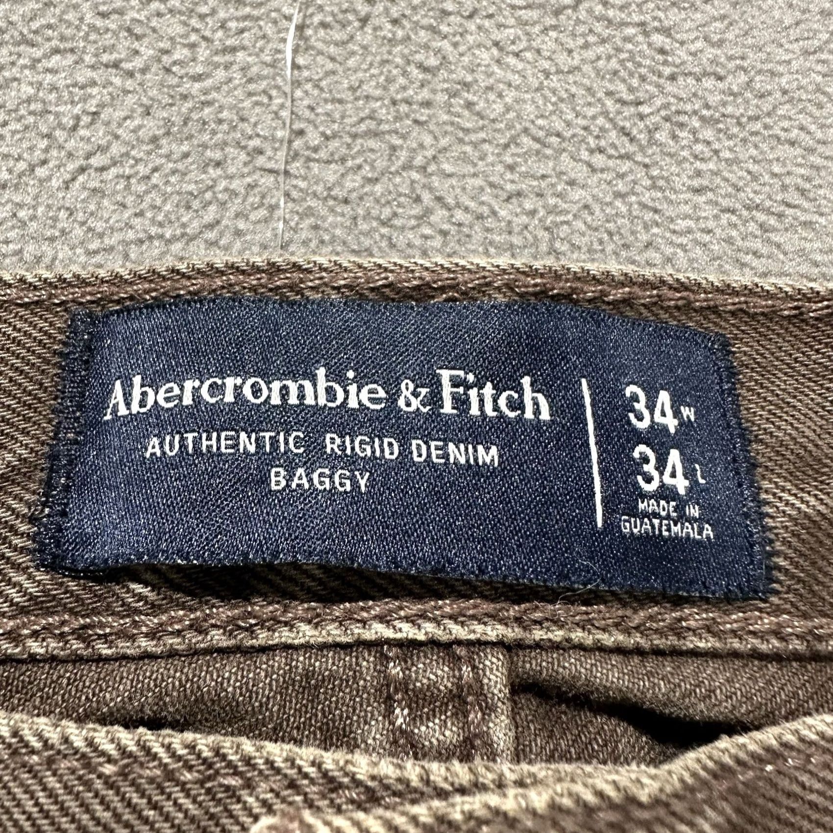 Abercrombie & Fitch Abercrombie & Fitch Jeans Men 34x34 Brown Baggy Carpenter 5-Pocket Denim Size US 34 / EU 50 - 7 Thumbnail