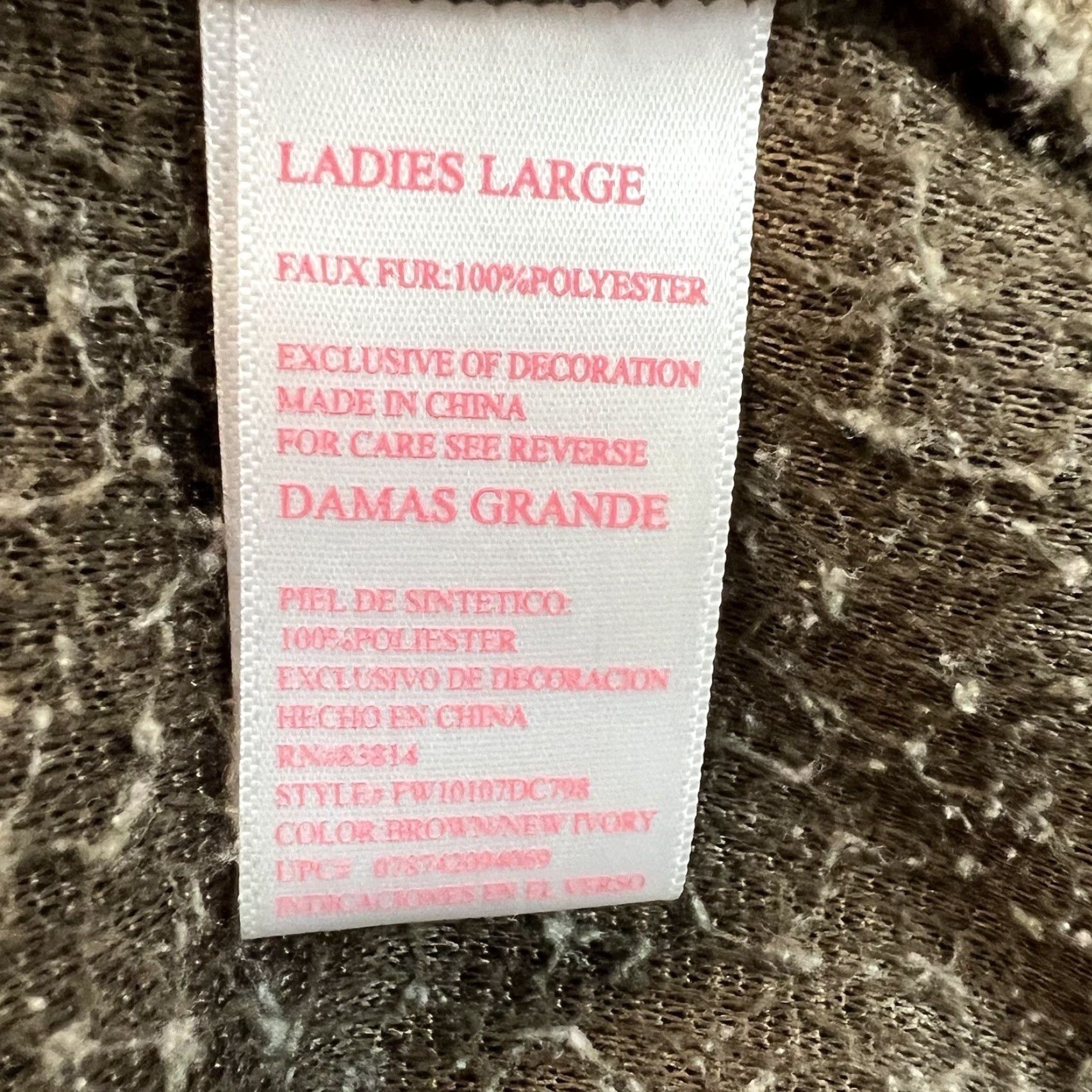Vintage Cozy Sherpa Brown Khaki Sherpa 1/4 Zip Pullover Sweater Women's Size L Size XXL / US 16-18 / IT 52-54 - 6 Thumbnail
