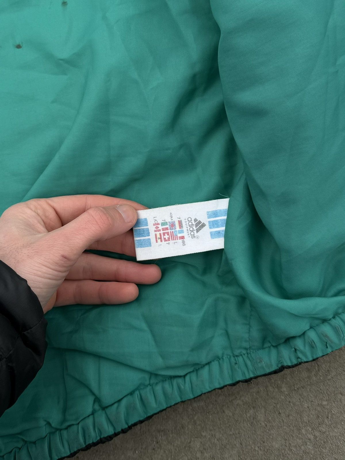 Adidas Vintage 90s Adidas Equipment Down Y2k Blokecore Jacket Size US L / EU 52-54 / 3 - 6 Thumbnail