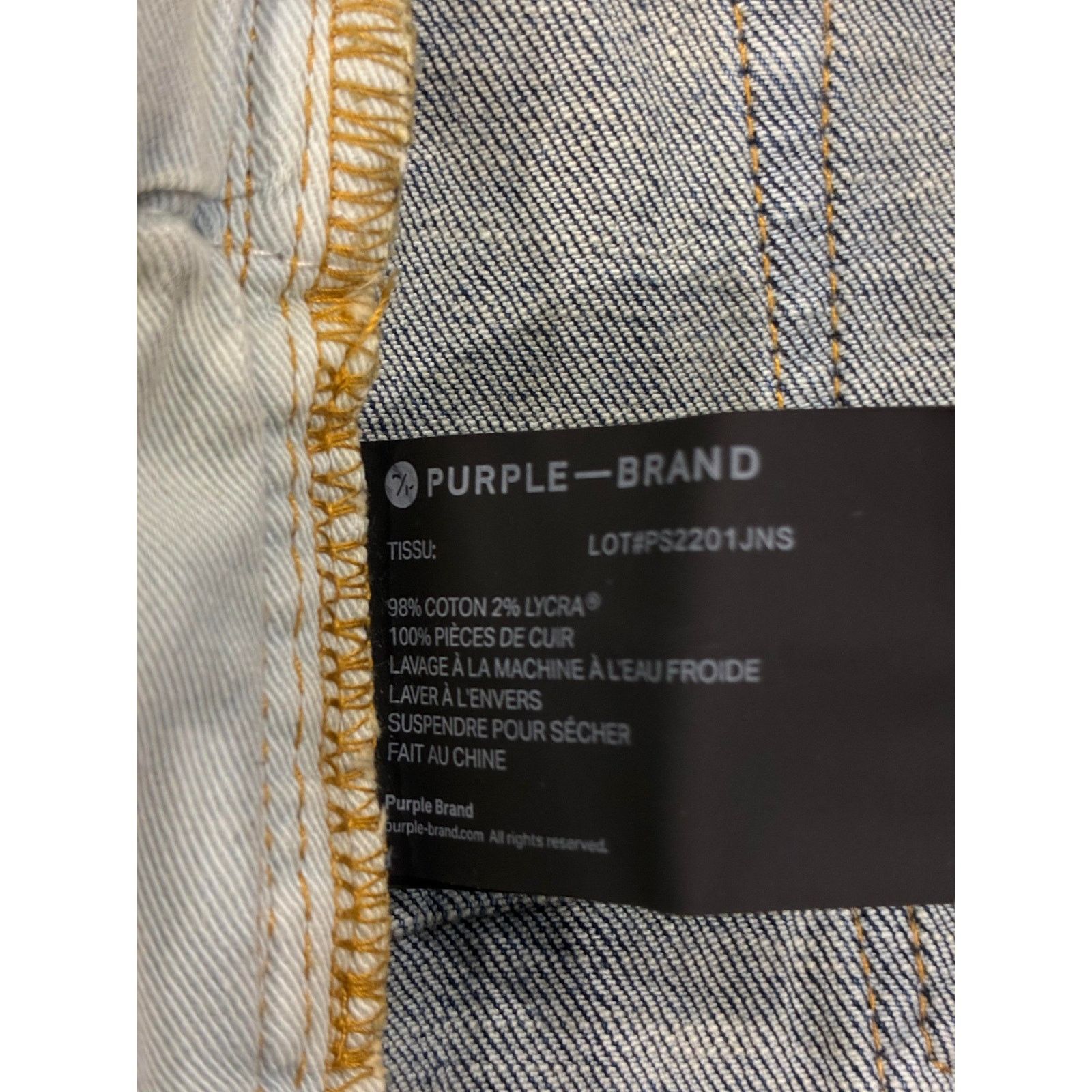 Purple Brand Purple Brand Light Wash Jeans Size US 36 / EU 52 - 5 Thumbnail