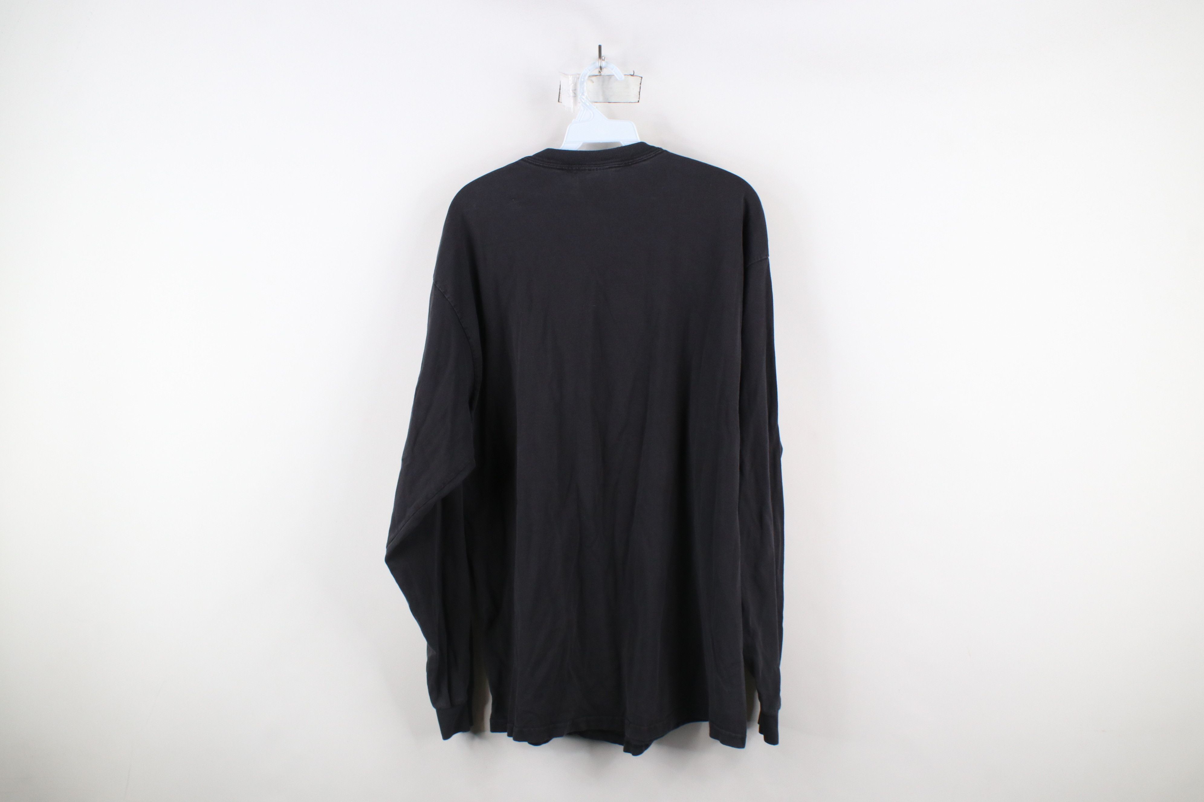 Vintage Vintage 90s Streetwear Long Sleeve T-Shirt Black Cotton Size US L / EU 52-54 / 3 - 9 Thumbnail