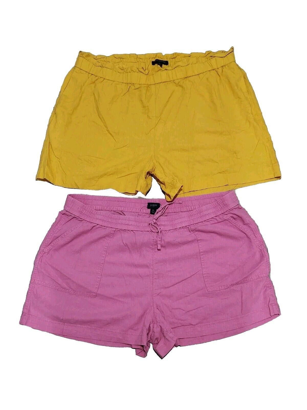 J.Crew Womens Shorts Lot Extra Large J Crew Banana Republic Linen Size 40" / US 18 - 1 Thumbnail