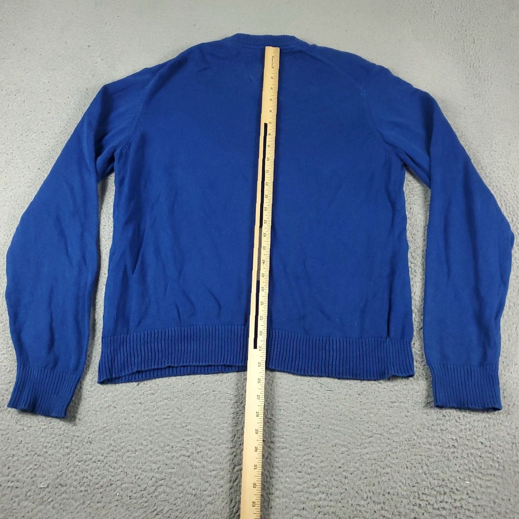 Tommy Hilfiger Tommy Hilfiger Sweater Mens Large Blue Crew Neck Pullover Cotton Size US L / EU 52-54 / 3 - 5 Thumbnail