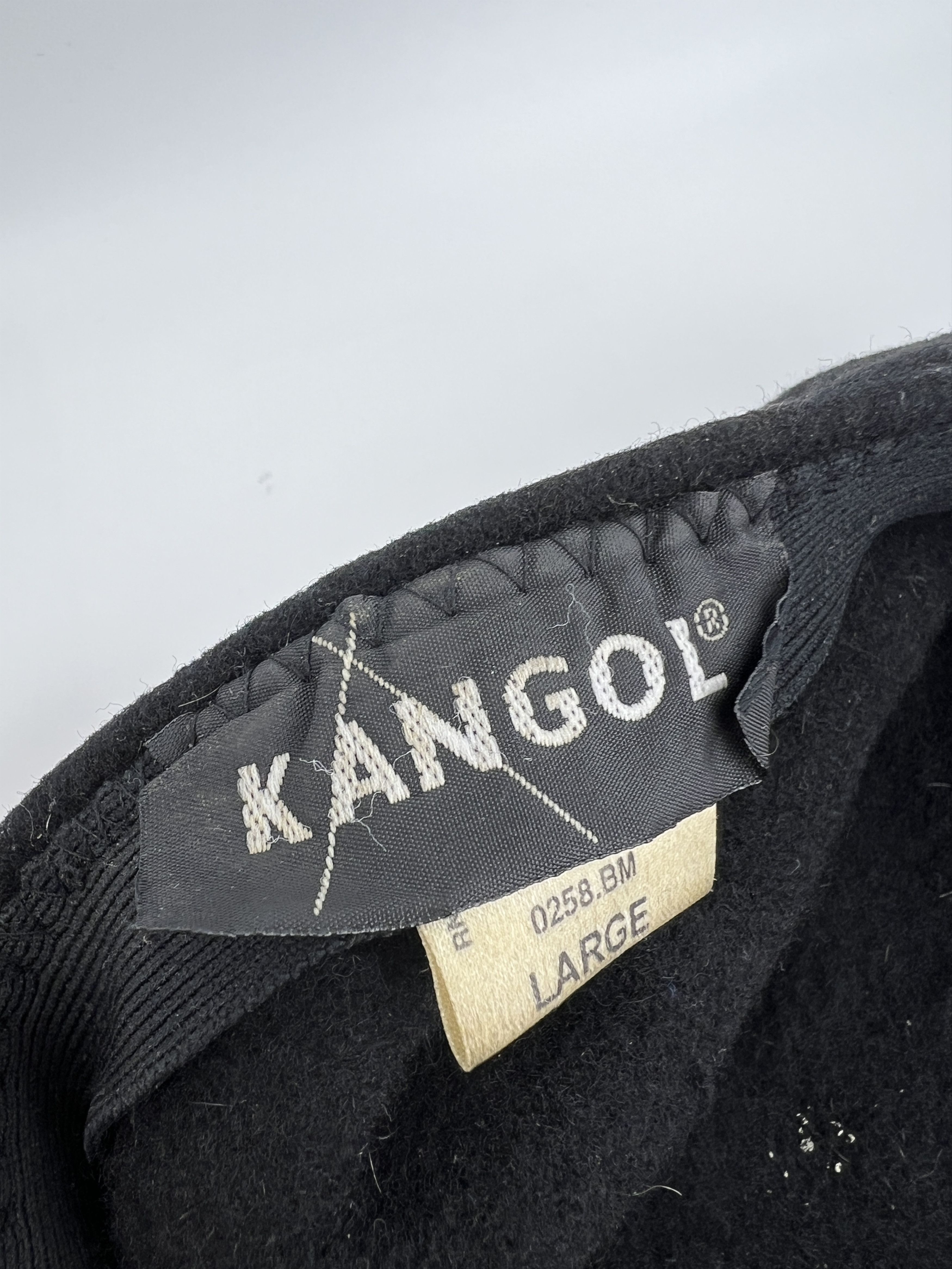 Kangol Vintage Kangol Black Wool Hat Size ONE SIZE - 7 Thumbnail