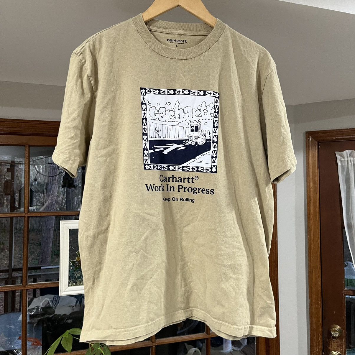 Carhartt Wip CARHARTT STEAMROLLER T SHIRT CASUAL GRUNGE ERD WORKWEAR LRG Size US L / EU 52-54 / 3 - 1 Thumbnail