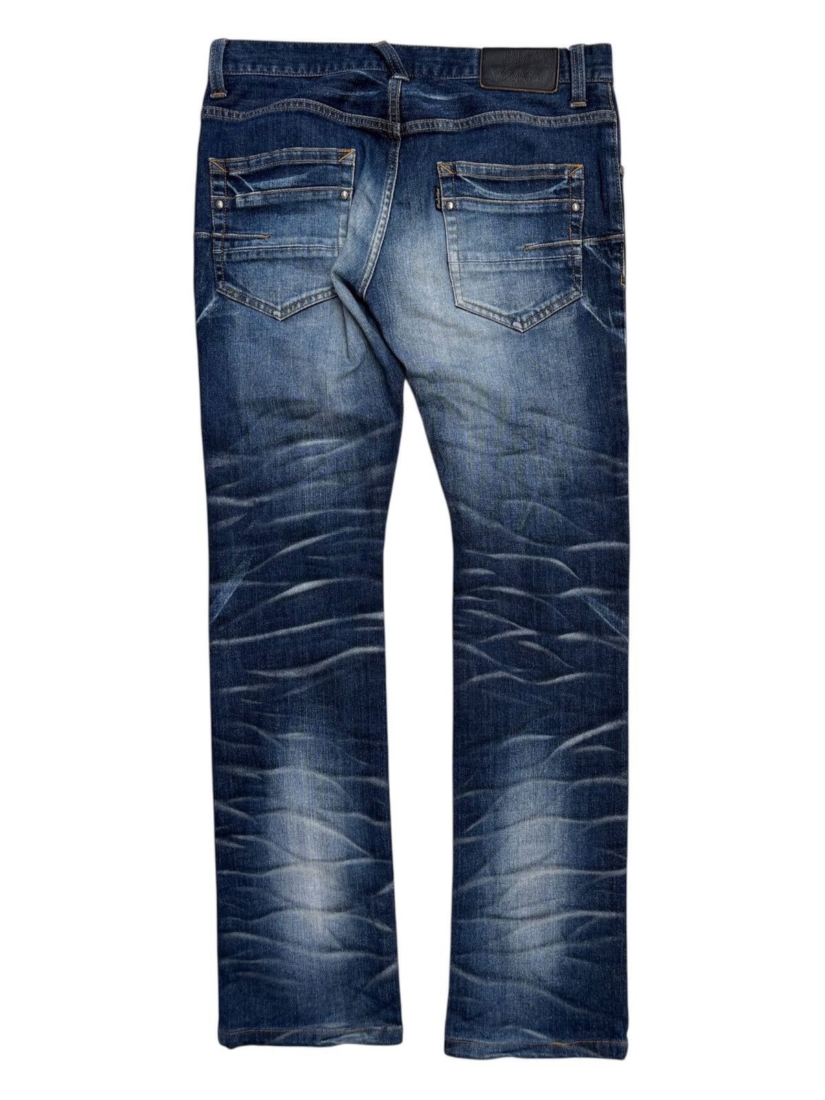 Tornado Mart TORNADO MART Whiskered Clawmark Skinny Denim Jeans Size US 33 - 2 Thumbnail