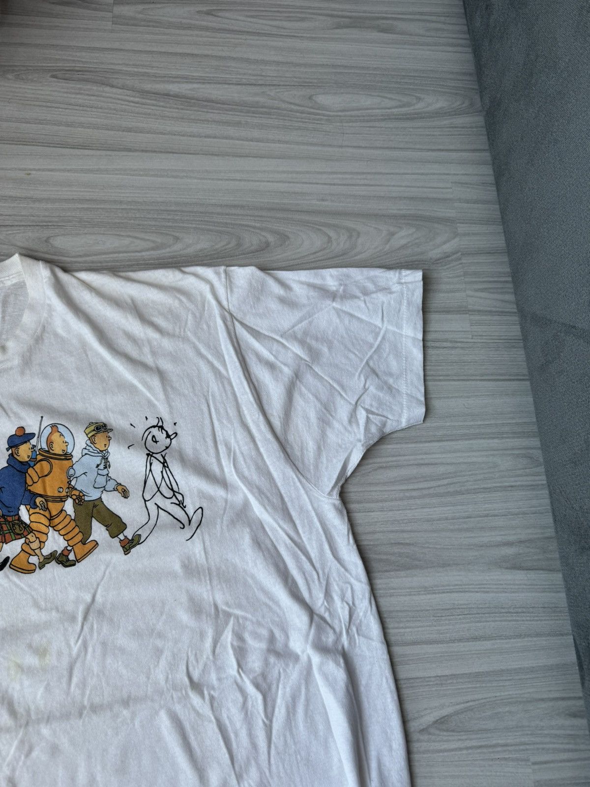 Cartoon Network TitTin Adventures 1990s Walk Evolution Comics 80s Tee Size US XXL / EU 58 / 5 - 7 Thumbnail