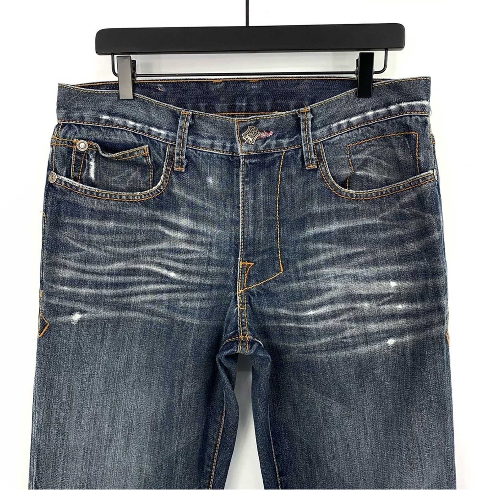 Monarchy MONARCHY Boot Cut Jeans Medium Blue Wash 34x31 Size US 34 / EU 50 - 2 Thumbnail