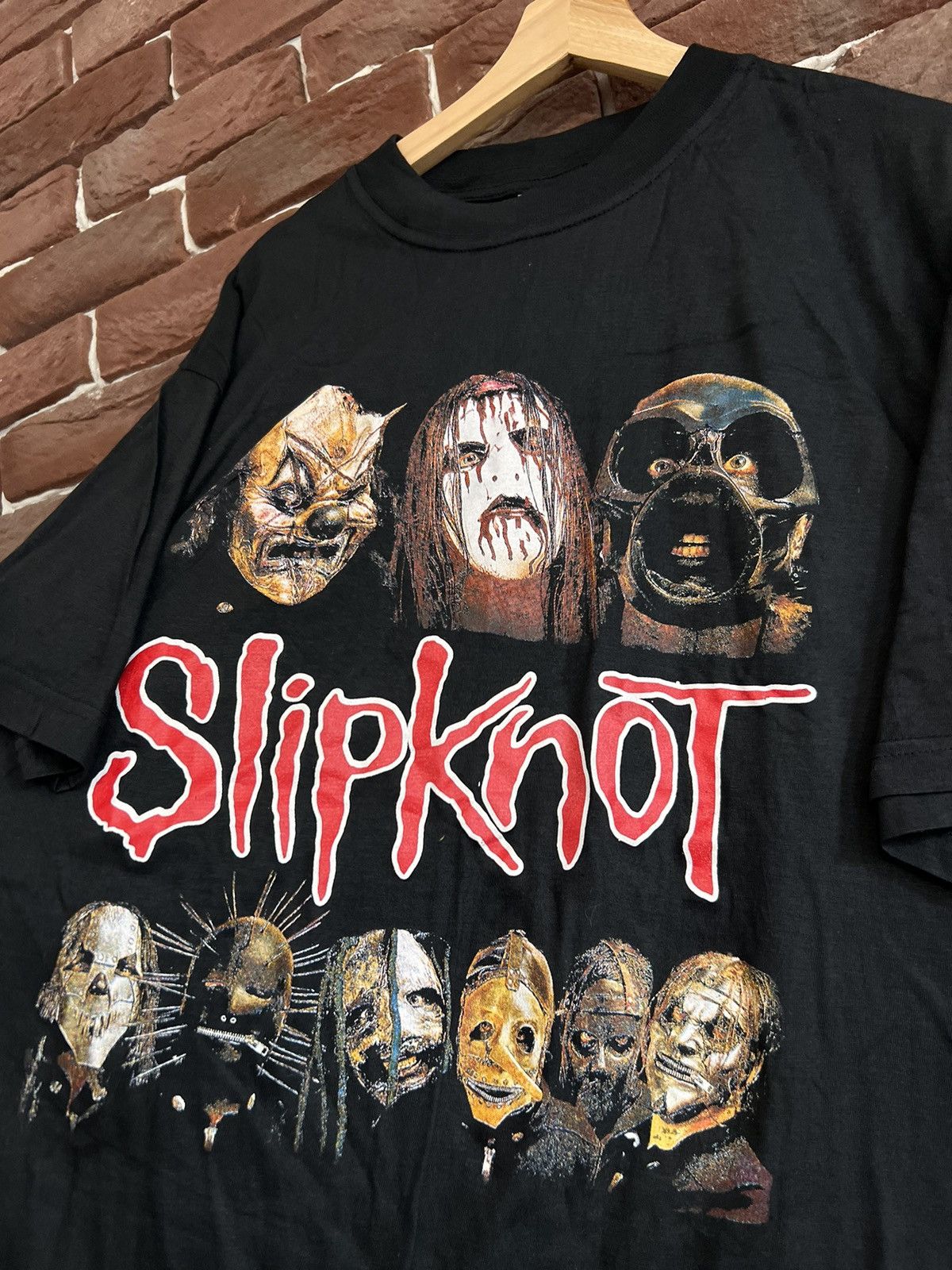 Band Tees Rare Vintage 90s Slipknot Masks Numetal Band Tee Y2K XL Size US XXL / EU 58 / 5 - 3 Thumbnail