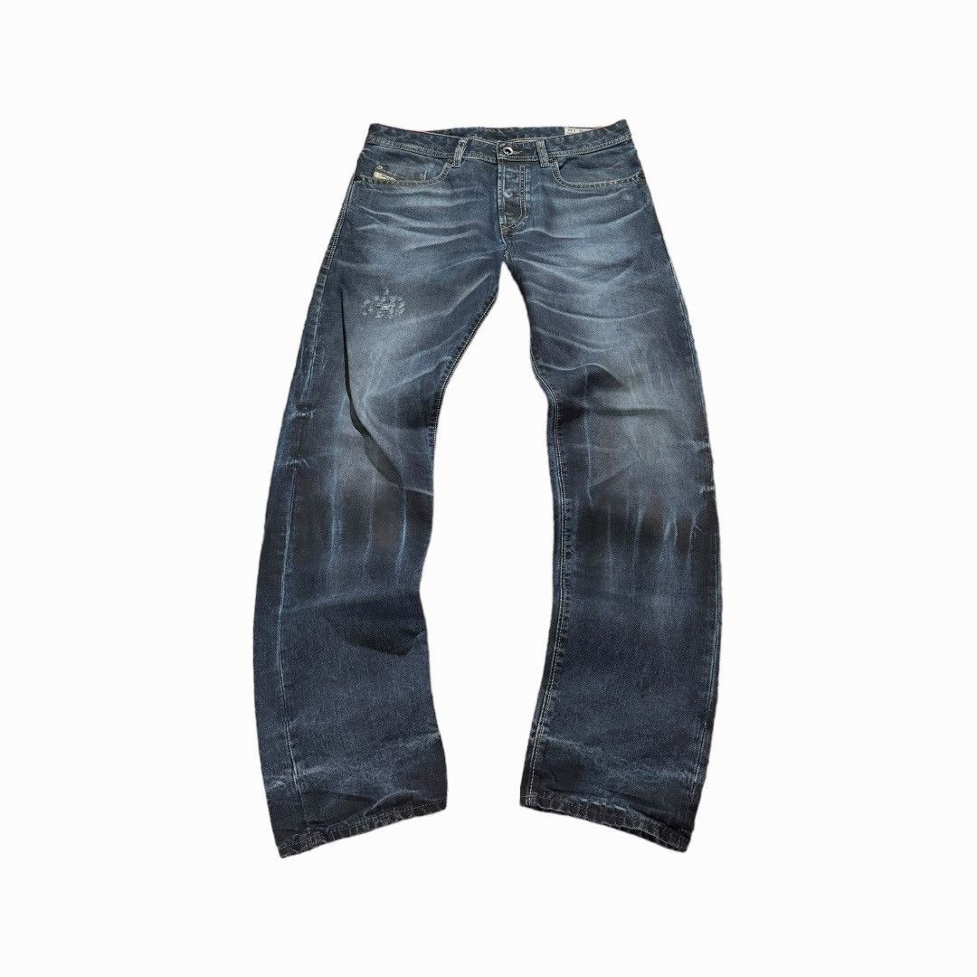 image of Y2K Diesel Acid Washed Denim Jeans in Black, Men's (Size 31)