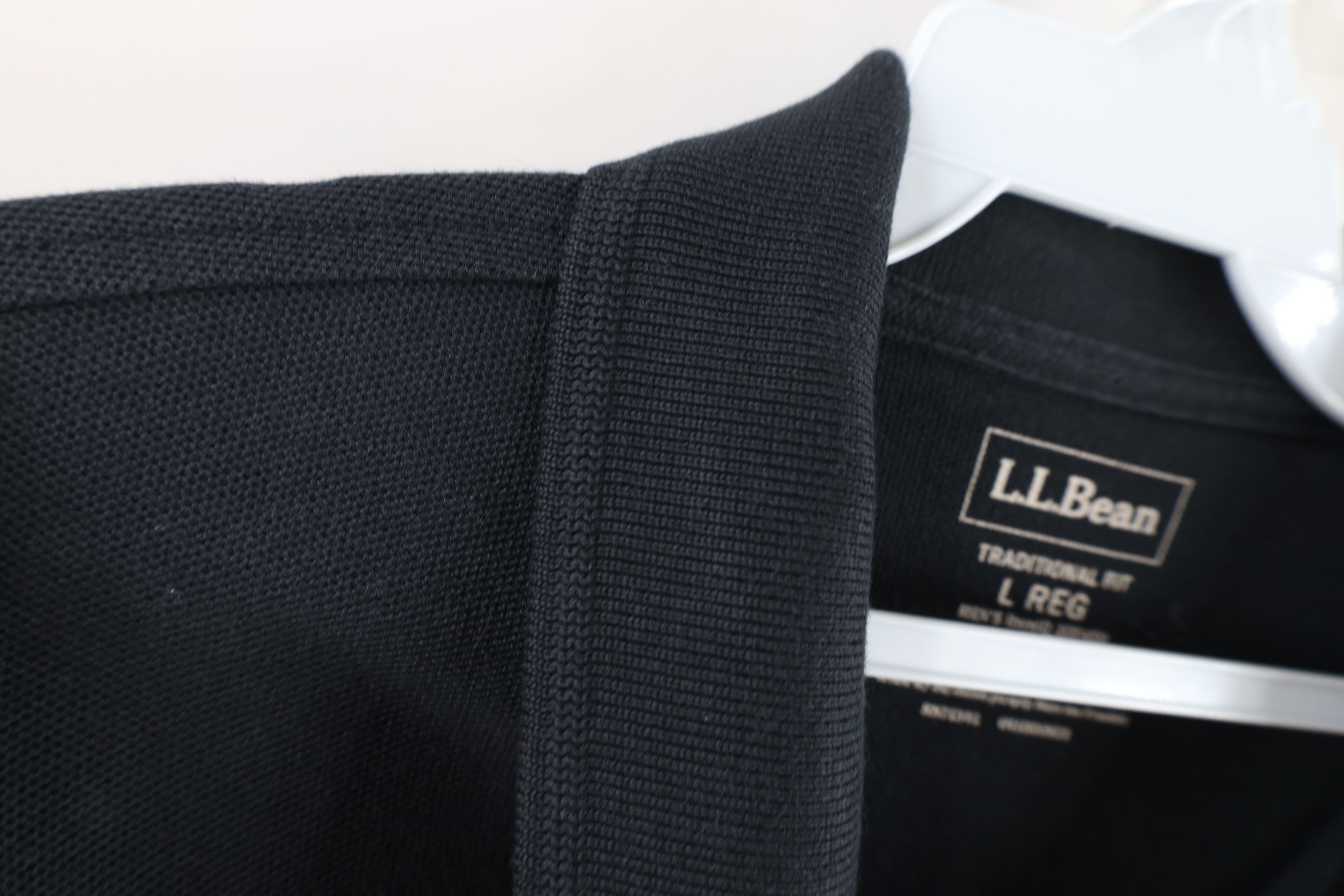 L.L. Bean × Vintage Vintage LL Bean Blank Long Sleeve Rugby Polo Shirt Black Size US L / EU 52-54 / 3 - 8 Thumbnail