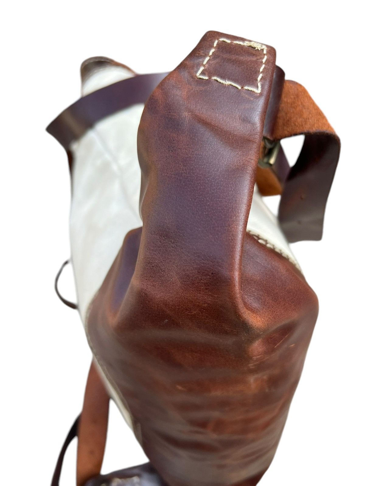 Leather Tideway Japan Muddy Stains Canvas Leather Hybrid Backpack Size ONE SIZE - 16 Thumbnail