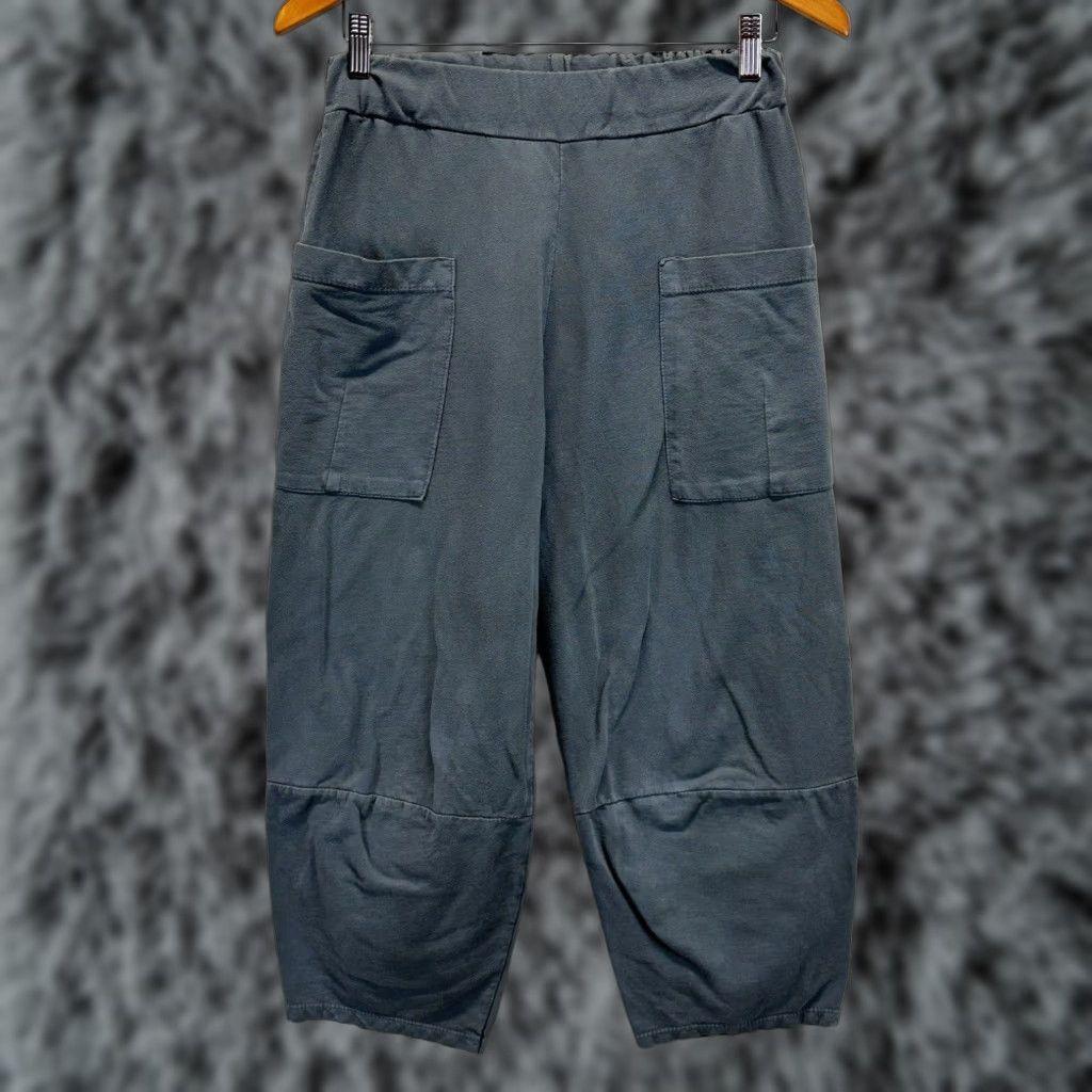 Vintage Suzy D London Women's Gray Cargo Crop Pants Small Size 28" / US 6 / IT 42 - 1 Thumbnail
