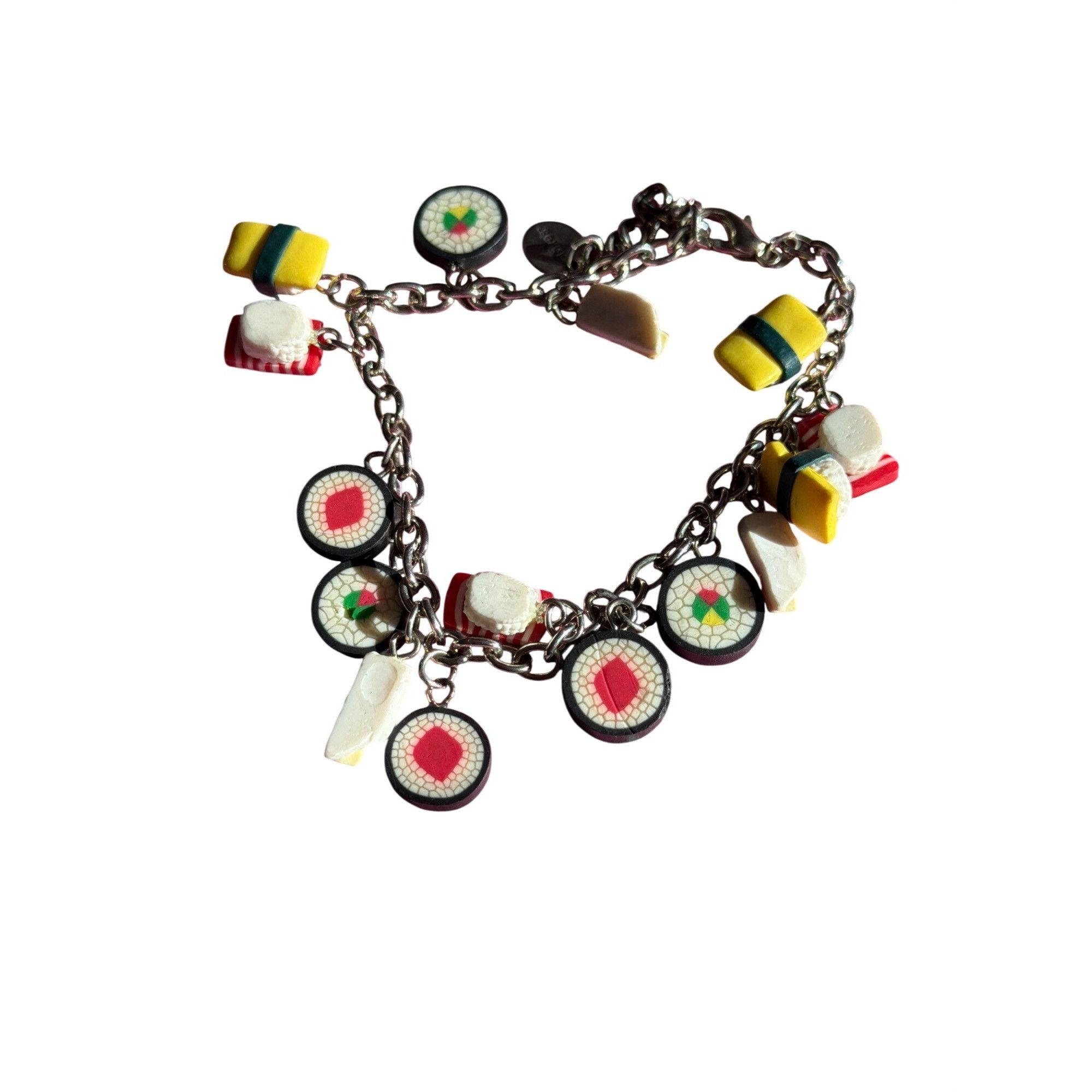 Other Claires Sushi Charm Bracelet Miniature Food Charms Silver To Size ONE SIZE - 3 Thumbnail