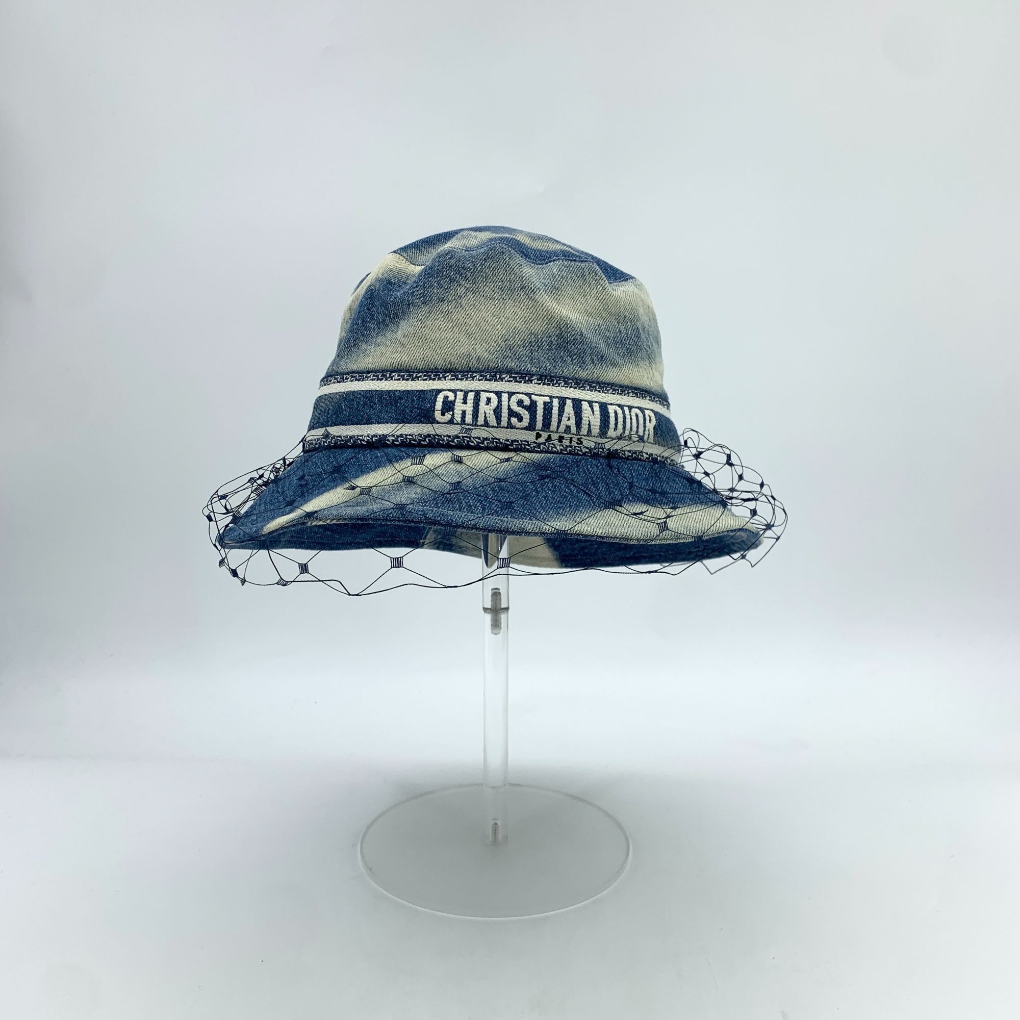 Dior Christian Dior Tie-Dyed Cotton Fishermans Hat W/Mesh Detail Size ONE SIZE - 8 Thumbnail