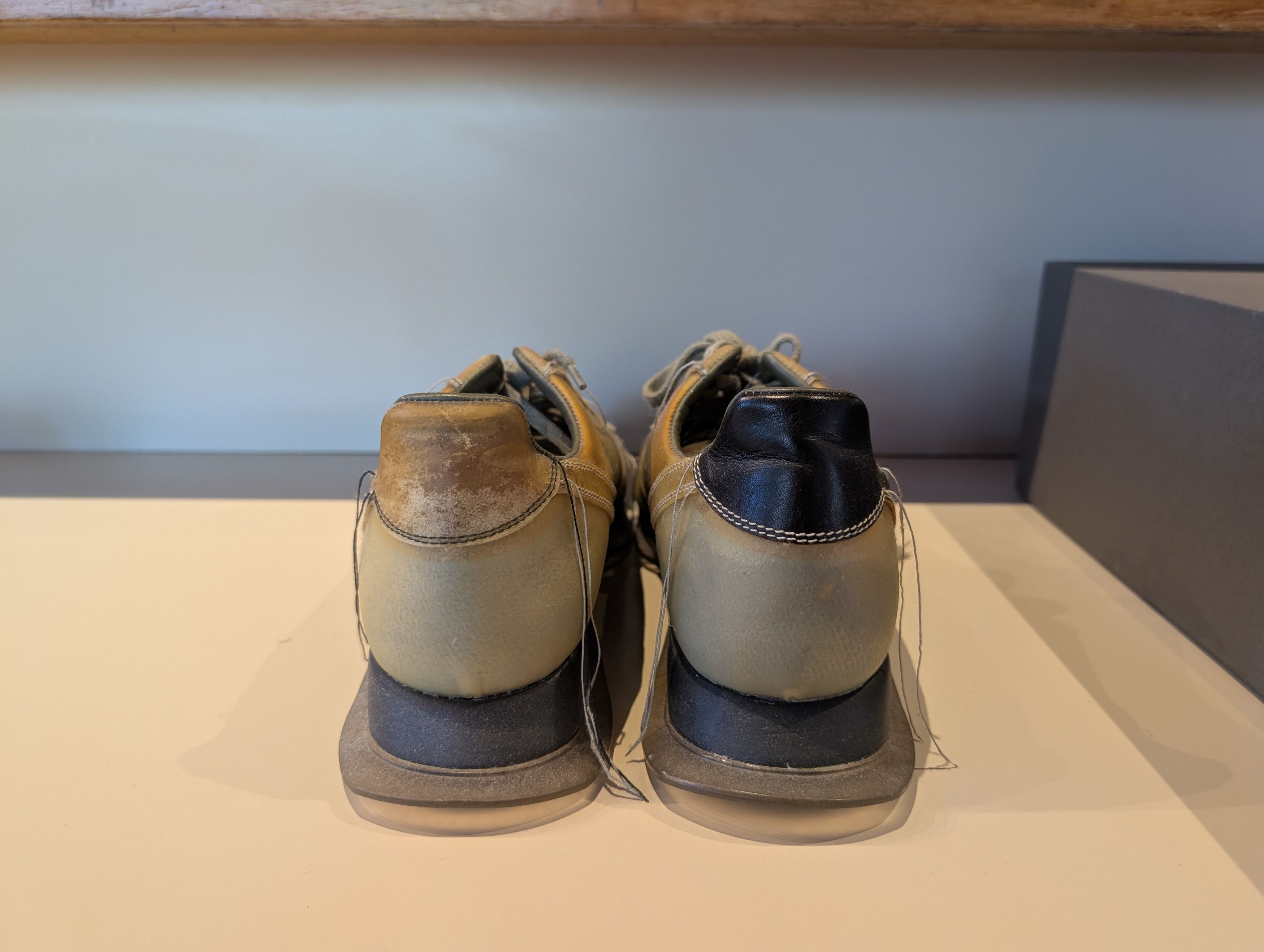 Rick Owens RICK OWENS TRANSPARENT LEATHER BABEL SWAMP RUNNER Size US 11 / EU 44 - 6 Thumbnail