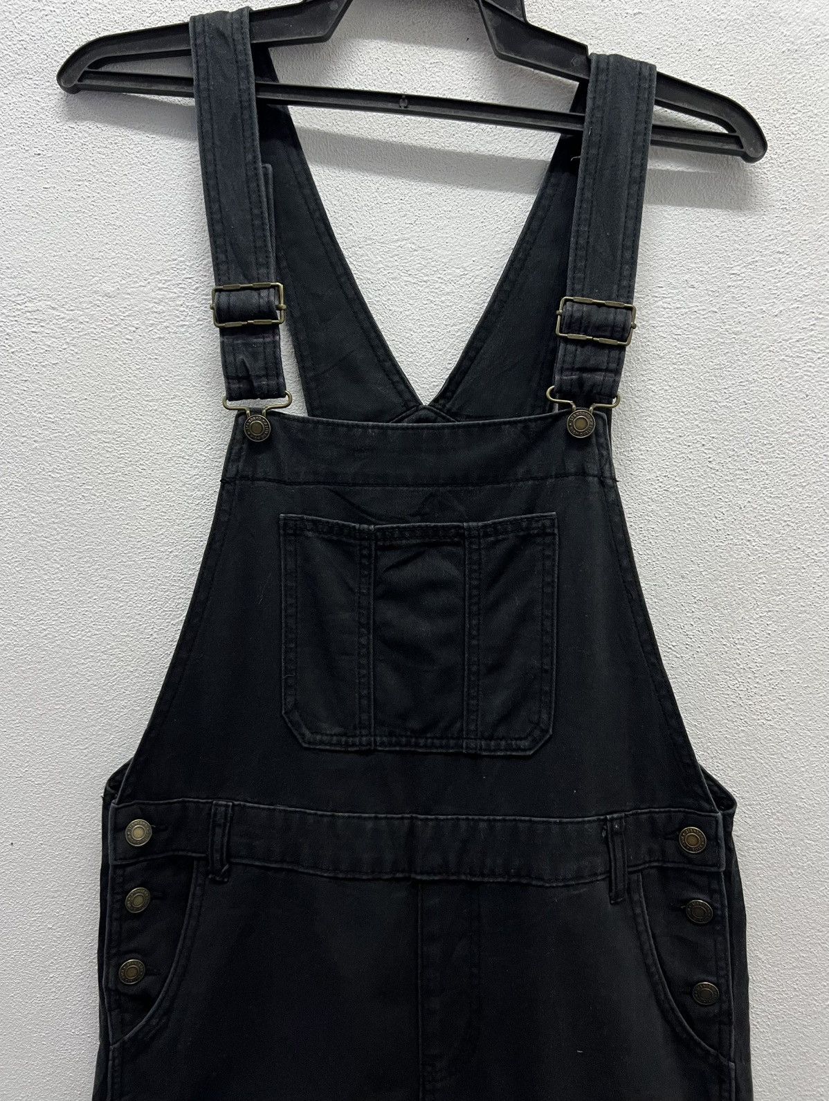 Japanese Brand × Vintage Vintage Y2K COLZA Black Cotton Overalls – Size L Size US 34 / EU 50 - 3 Thumbnail