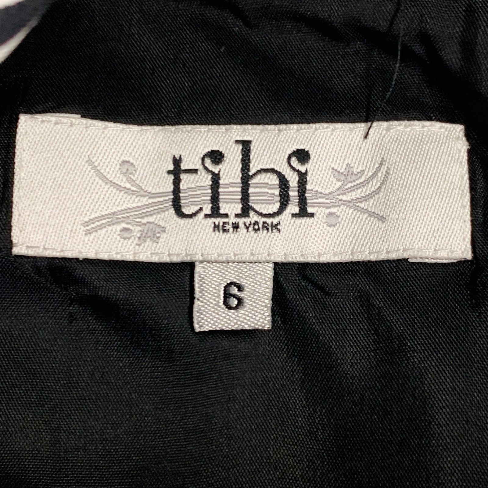 Tibi TIBI 6 Green Black White Silk Abstract Cowl Neck Dress Top Size M / US 6-8 / IT 42-44 - 4 Thumbnail